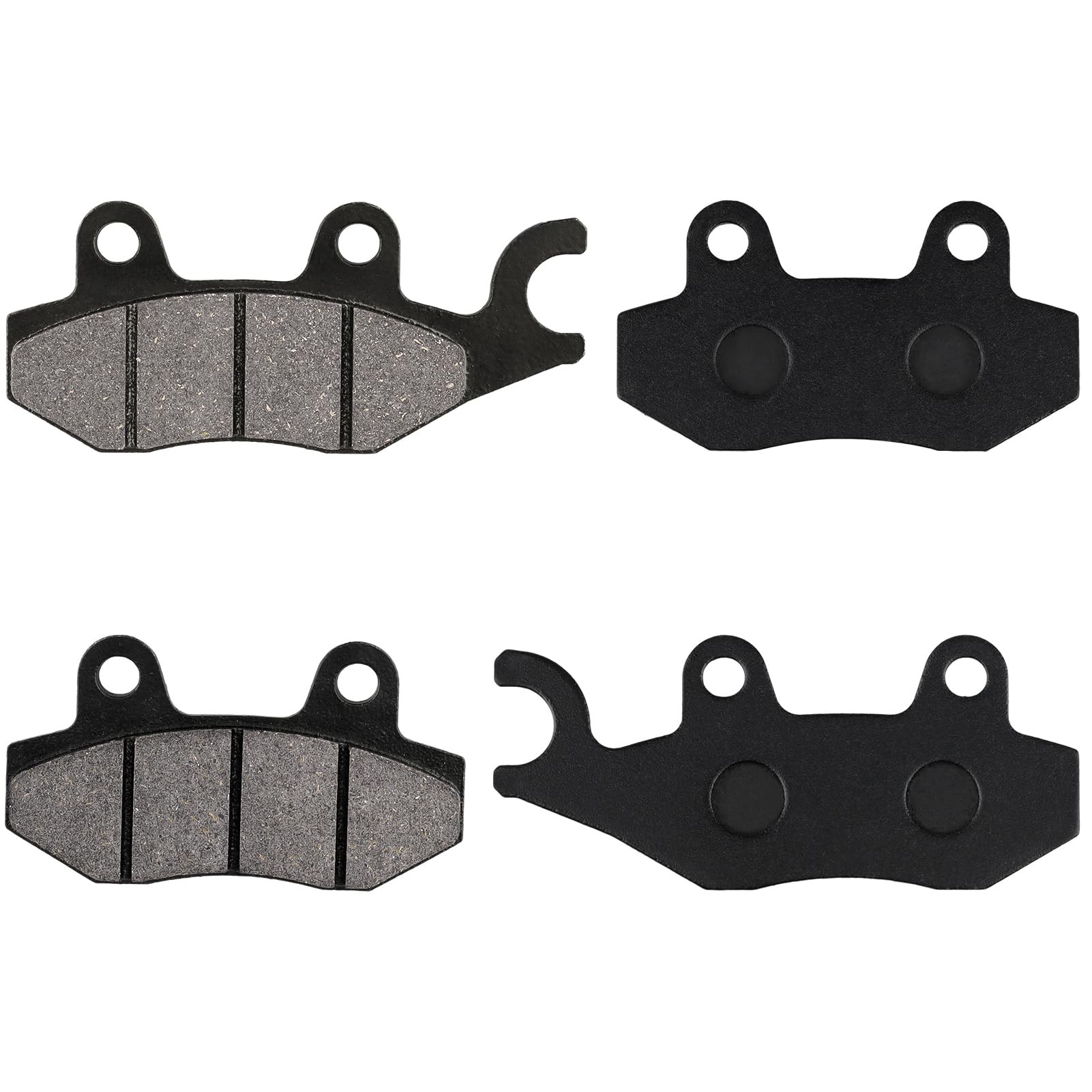 Locopow Front Rear Brake Pads For Kawasaki Ninja 250R 300 400 Ex250 Ex300 Ex400 2008-2023 W175 2018-2019 Z250Sl 2014-2018 Z400 Klr650 Eliminator 125 W800