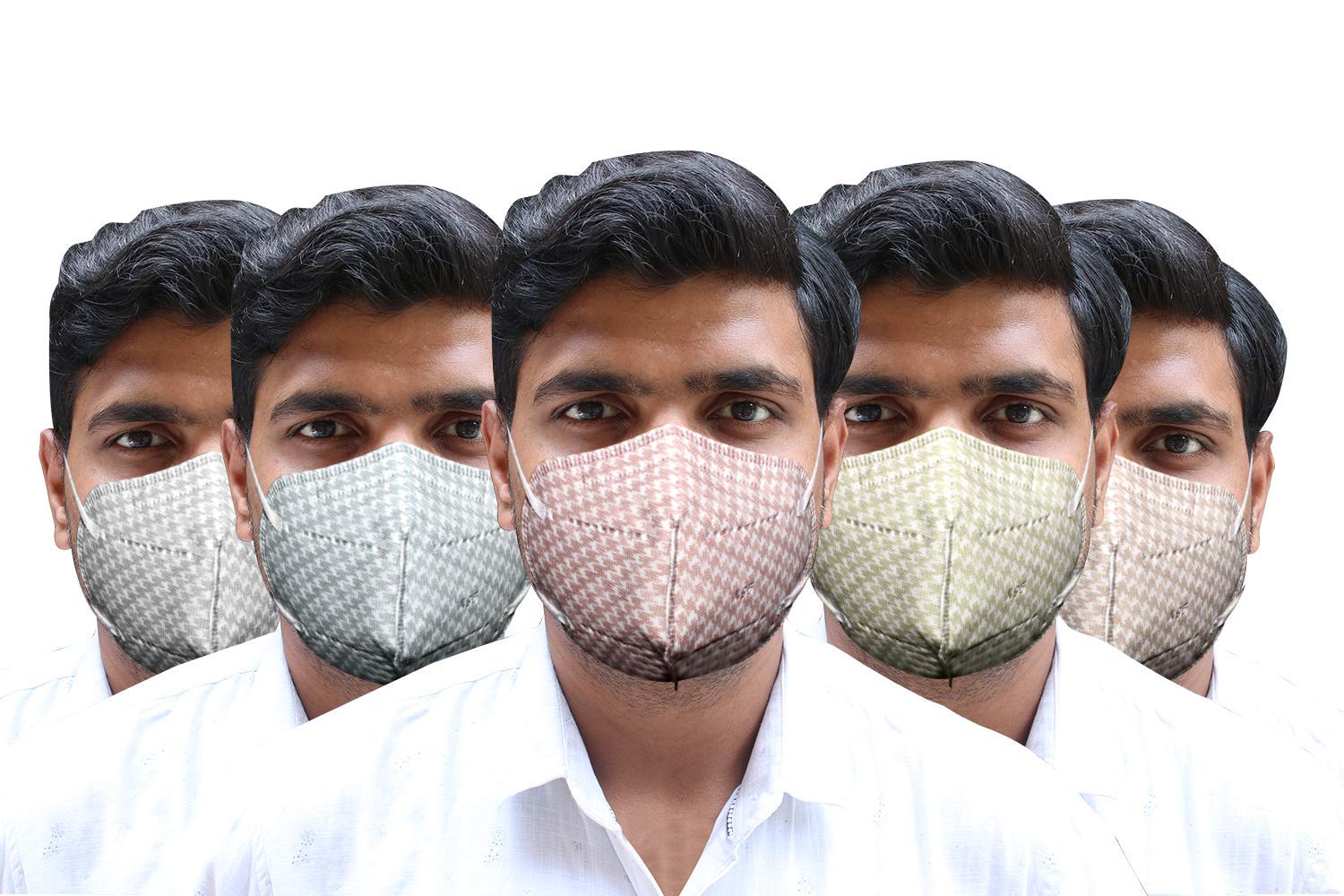 ORILEY N95 Face Mask with Nose Pin Fiberbased Skin Friendly 5 Layer Disposable Mouth Protection Cover for Men & Women (Random C