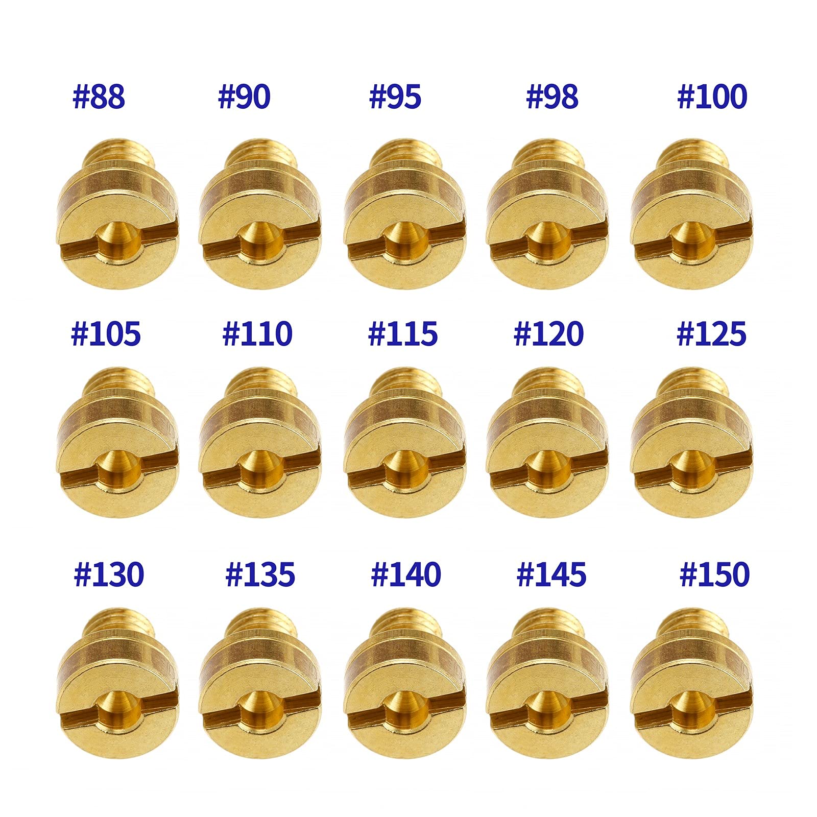 Carburetor Main Jet Kit Replace For Mikuni Vm22 Vm24 Vm26 125Cc 150Cc 200Cc 250Cc For Dirt Bike Pit Bike, And For Atv 88 90 95 98 100 105 110 115 120 125 130 135 140 145 150