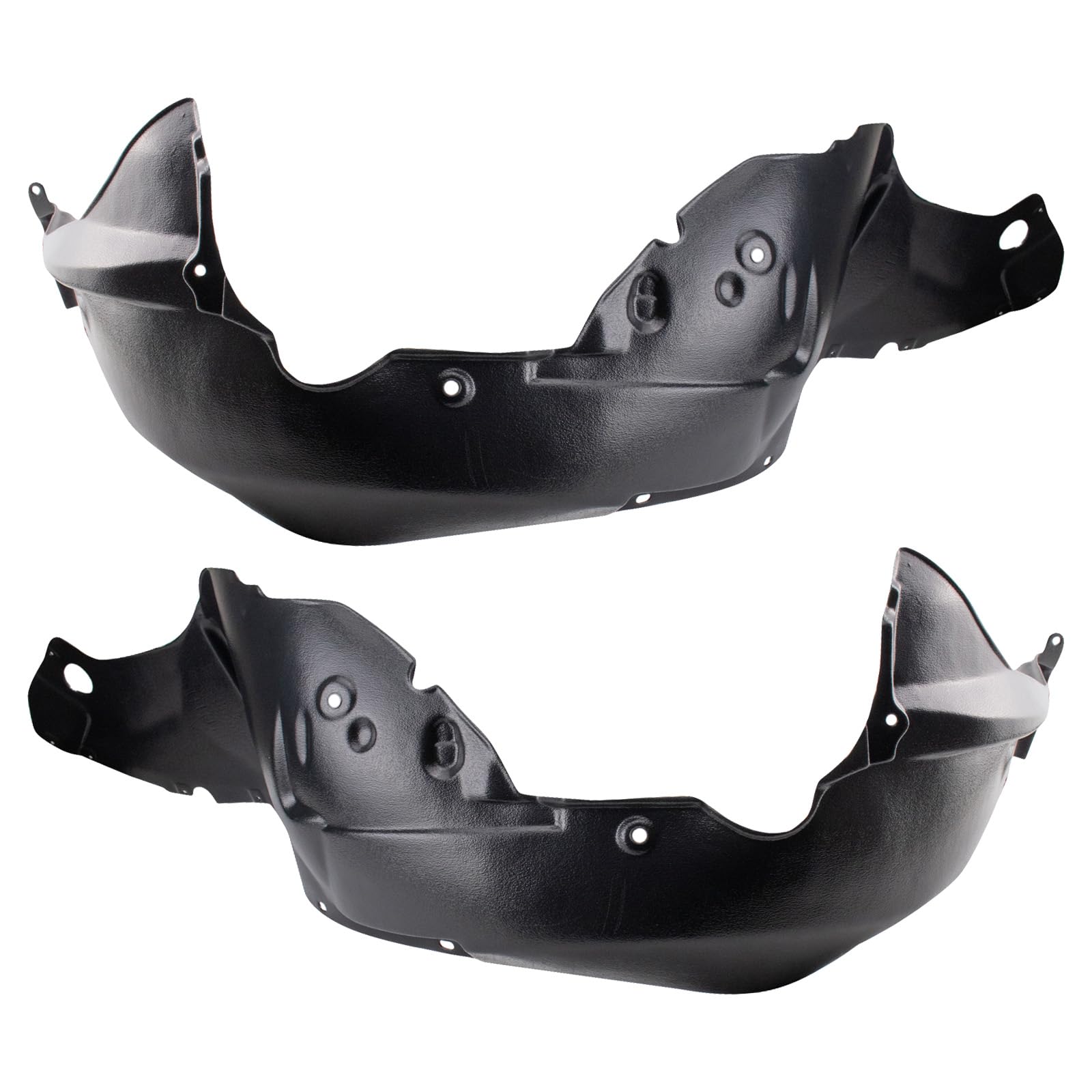 Trq Front Inner Fender Liner Set Compatible With 2010-2012 Ford Fusion Fo1248143 Fo1249143