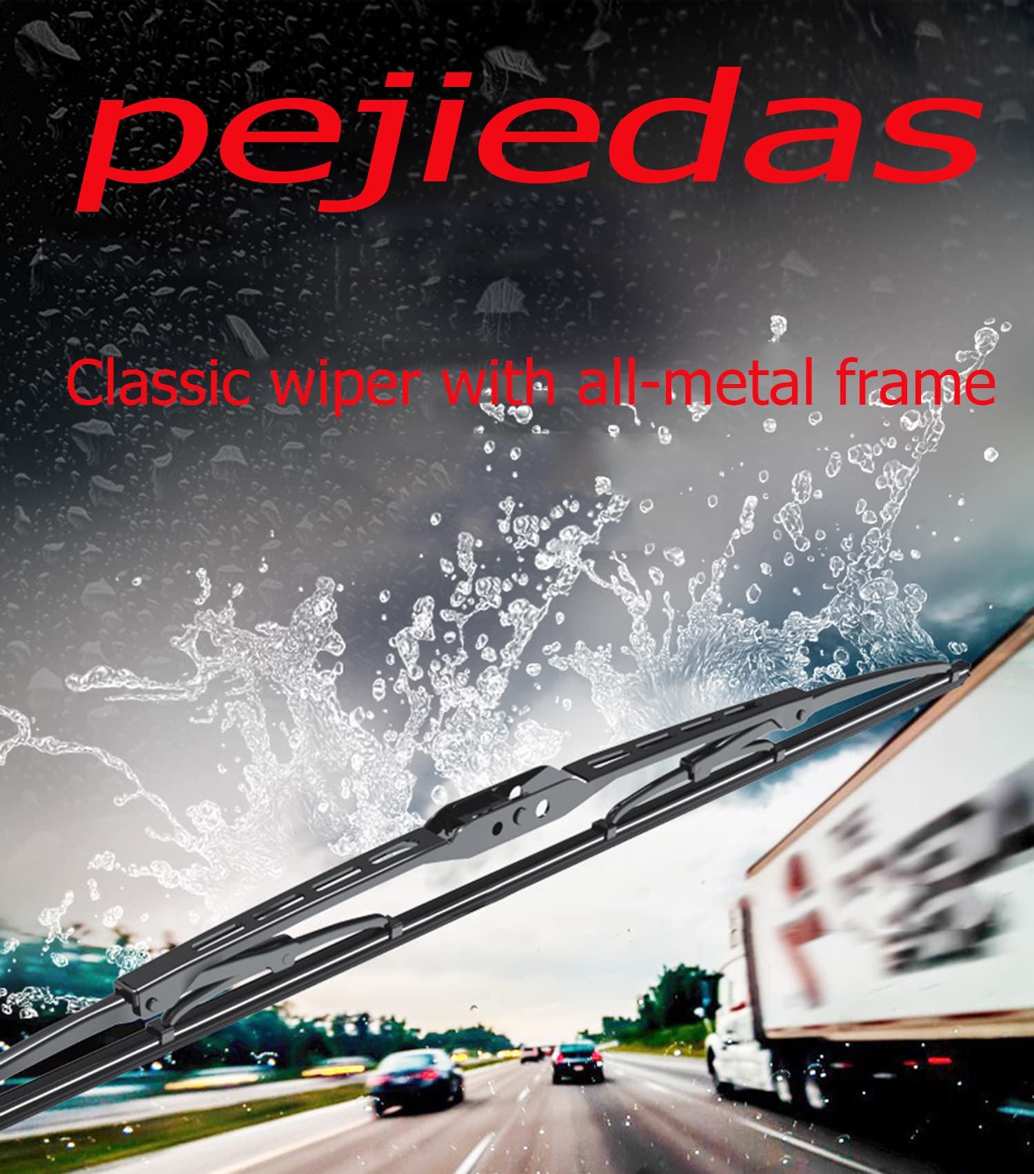 Front Windscreen Wiper Blades 22 + 21 Oem Quality For Original Equipment Replacement (Pack Of 2)