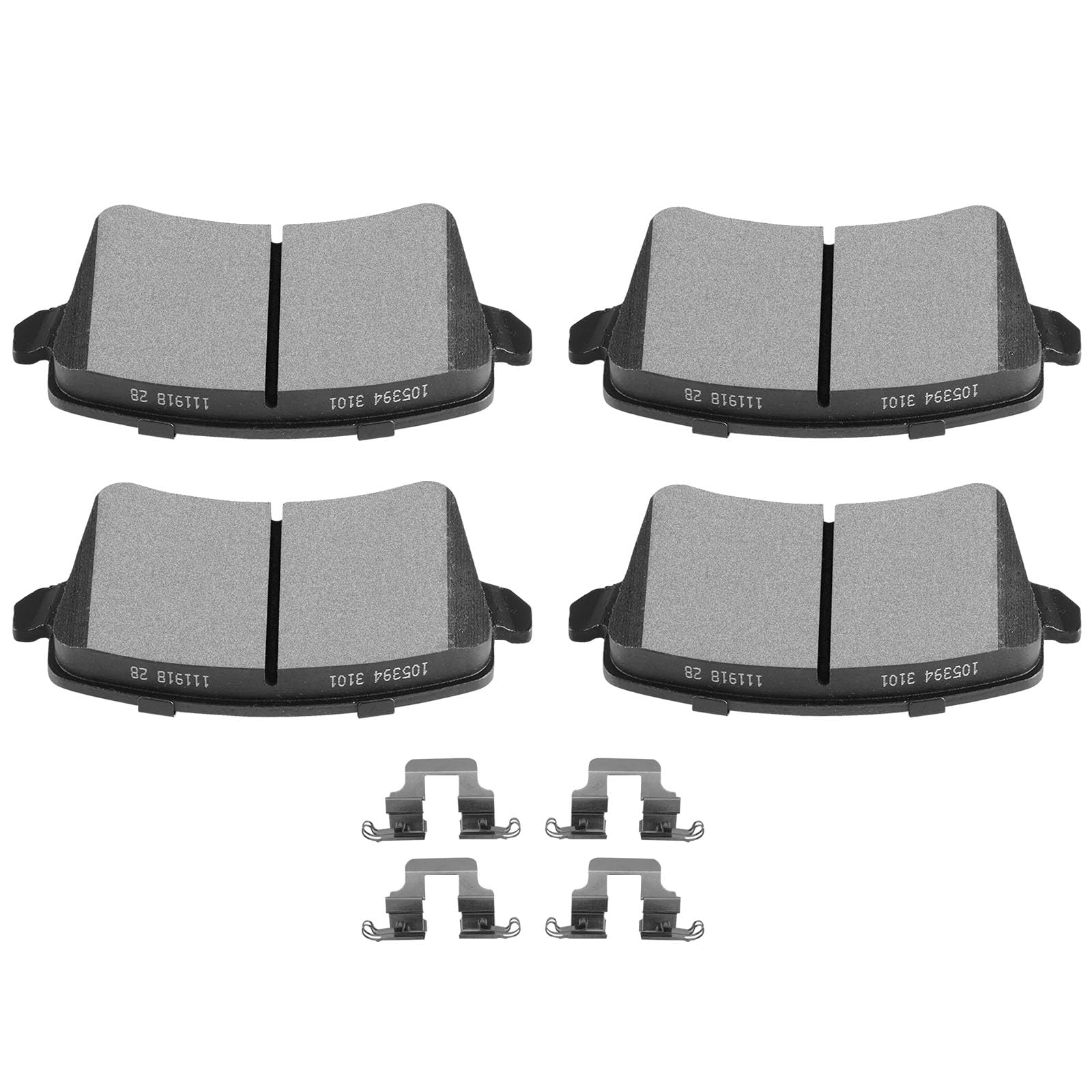 Scitoo D1386 Semi-Metal Brake Pads Kits Rear Fit For Audi 2008 2009 2010 2011 2012 2013 2014 2015 2016 2017