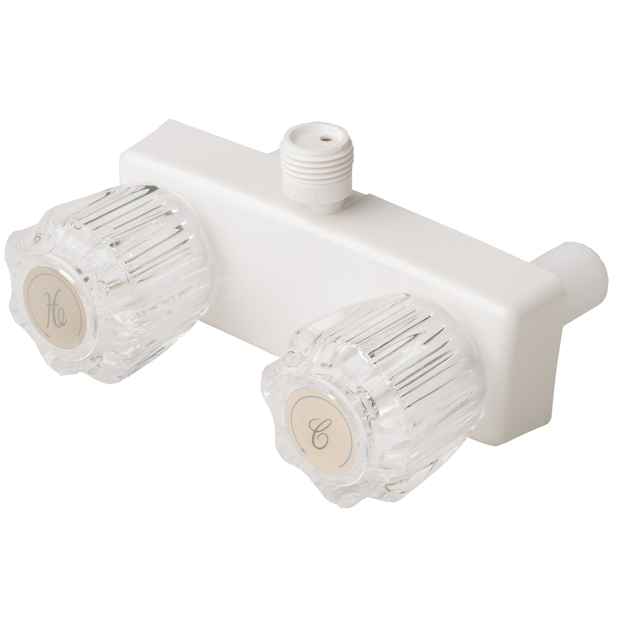 Laguna Brass 3220Awt Rv/Motorhome Two Handle Non-Metallic Shower Diverter Valve, White Finish
