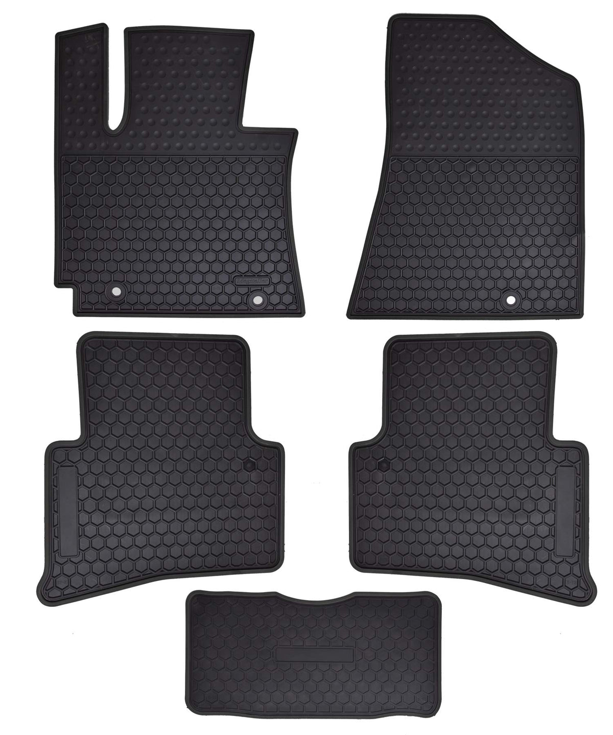 Megiteller Car Floor Mats Custom Fit For Hyundai Tucson 2021 2020 2019 2018 2017 2016 Odorless Washable Heavy Duty Rubber (All W