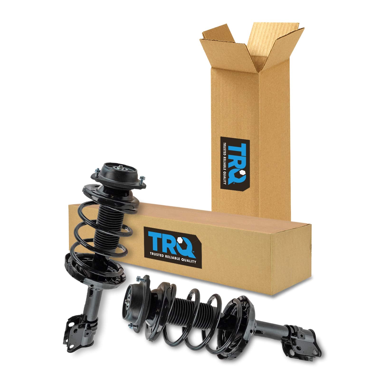 Trq Front Strut & Coil Spring Assembly Set Driver & Passenger Sides Compatible With 06-08 Subaru Forester