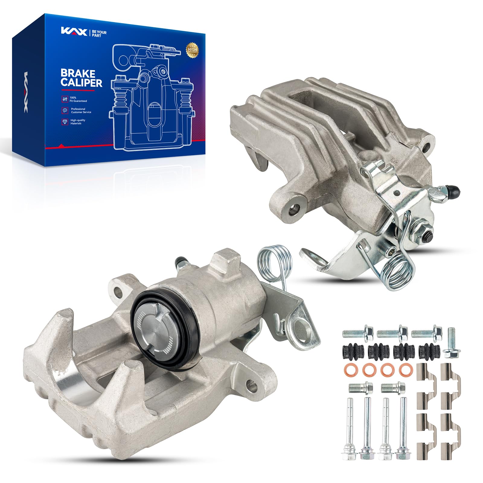 Kax Disc Brake Caliper Assembly Fit For Volkswagen Beetle 1998-2000, Jetta 2000, Cabrio 1999-2002, Golf 1999, Audi Tt 2000, Rear