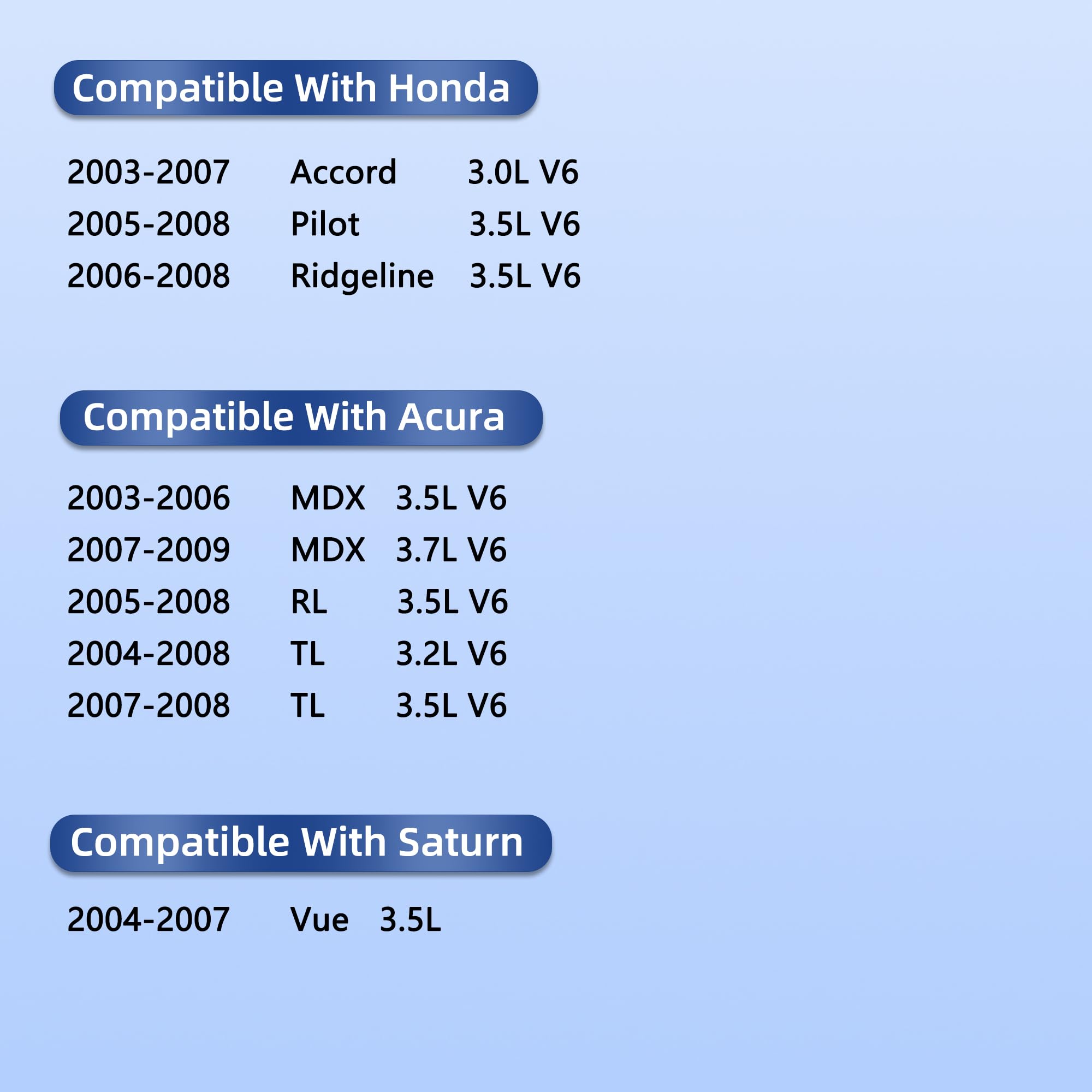 Vs50607R Engine Valve Cover Gasket Set For 2003-2008 Honda Accord Pilot Ridgeline & Acura Mdx Rltl & Saturn Vue 3.0L 3.2L 3.5L 3.7L, 2003 2004 2005 2006 2007 2008 2009 2010