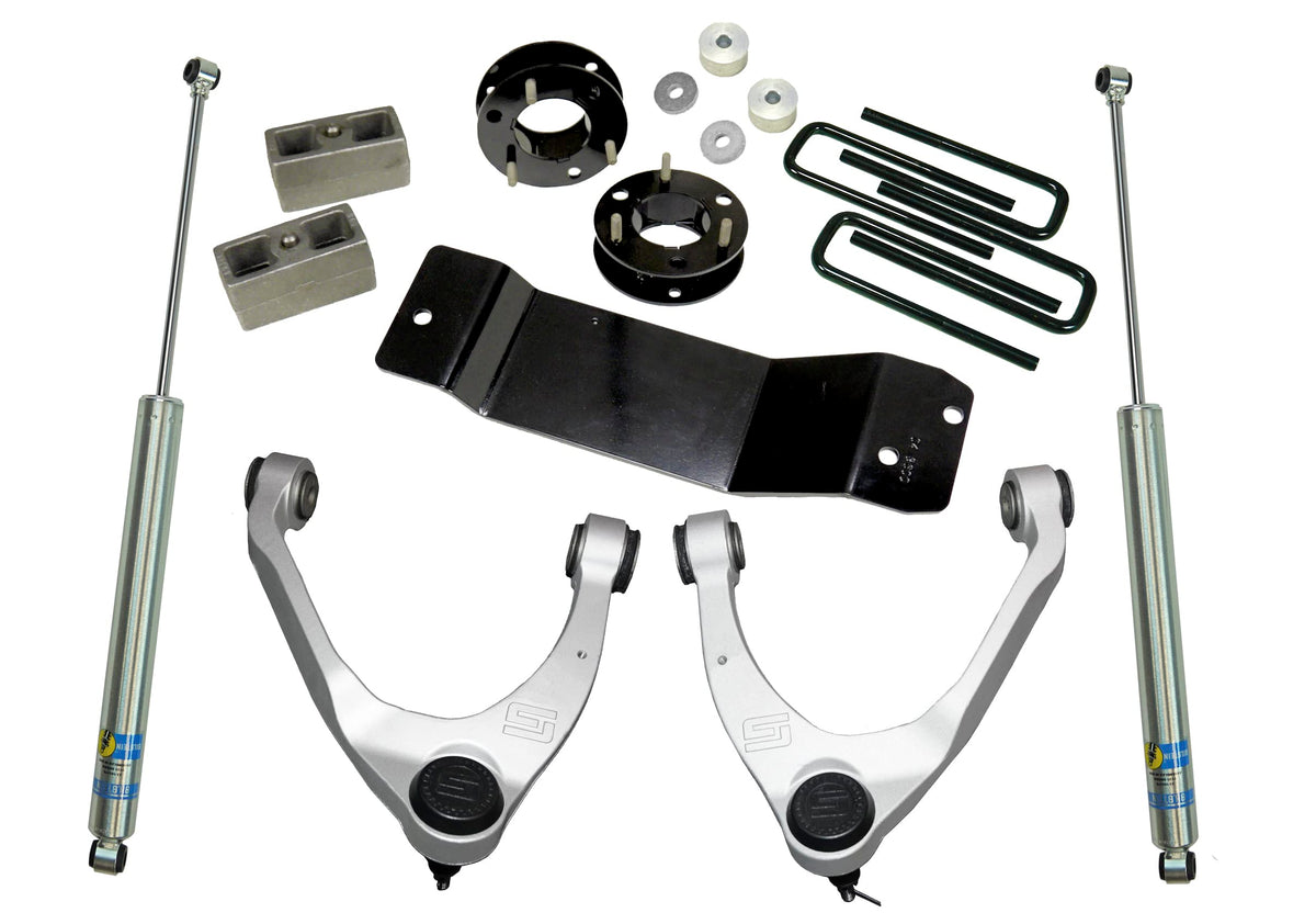 Realtruck Superlift Suspension 3.5' Lift Kit | Complete Lift Kit With Rear Bilstein 5100 Shocks & Upper Control Arms | 3700B | Fits 2007-2016 Chevrolet Silverado/Gmc Sierra 1500 4Wd W/Cast Steel Arms