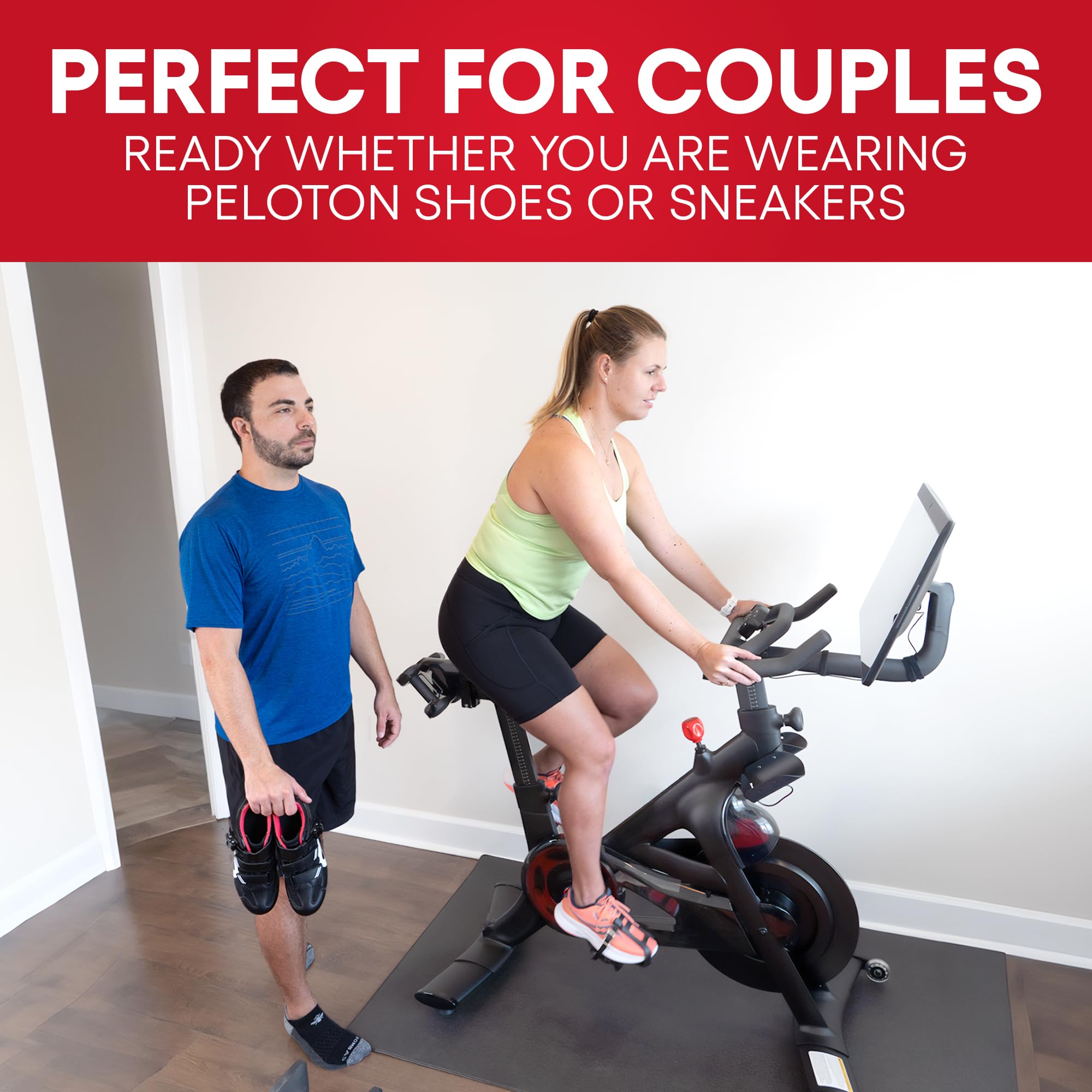 Dual Function Toe Cages - Convert Peloton Pedals To Two Sided Toe Cages Or Delta Cleats - Pedal Converters - Compatible With Pel