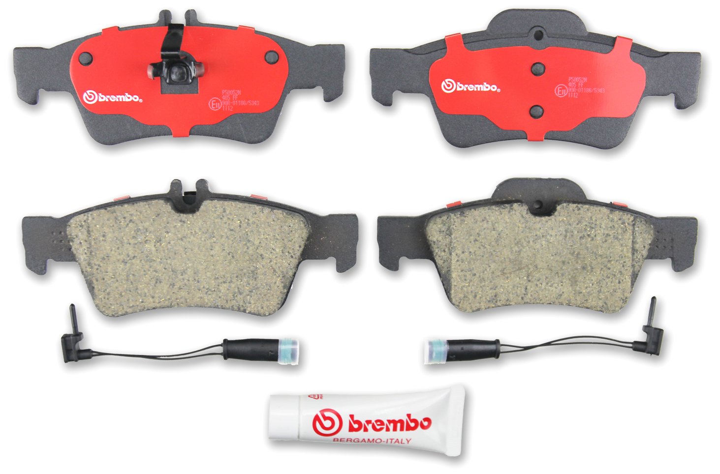Brembo P50052N Premium Ceramic Rear Disc Brake Pad Set MERCEDES-BENZ/MERCEDES-BENZ (BBDC) OE# 0064200120