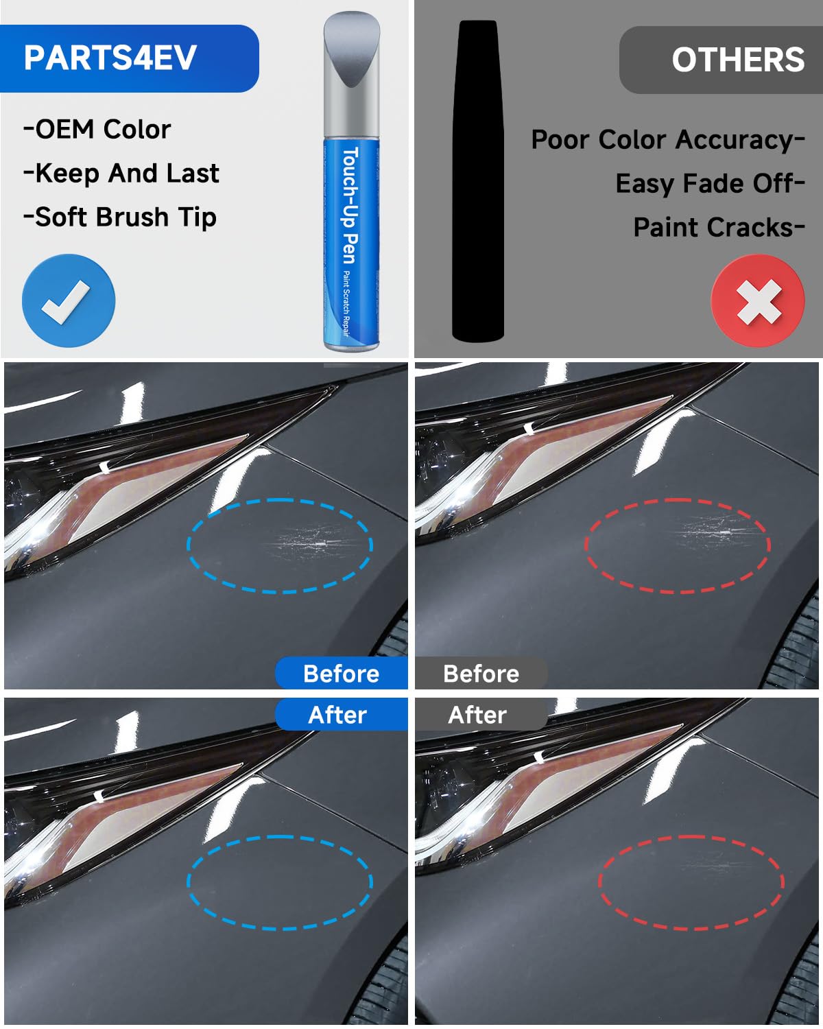 Touch Up Paint Compatible with Toyota Exact Match Touch Up Paint Car Scratch Repair (Celestite Gray Metallic (1K3))