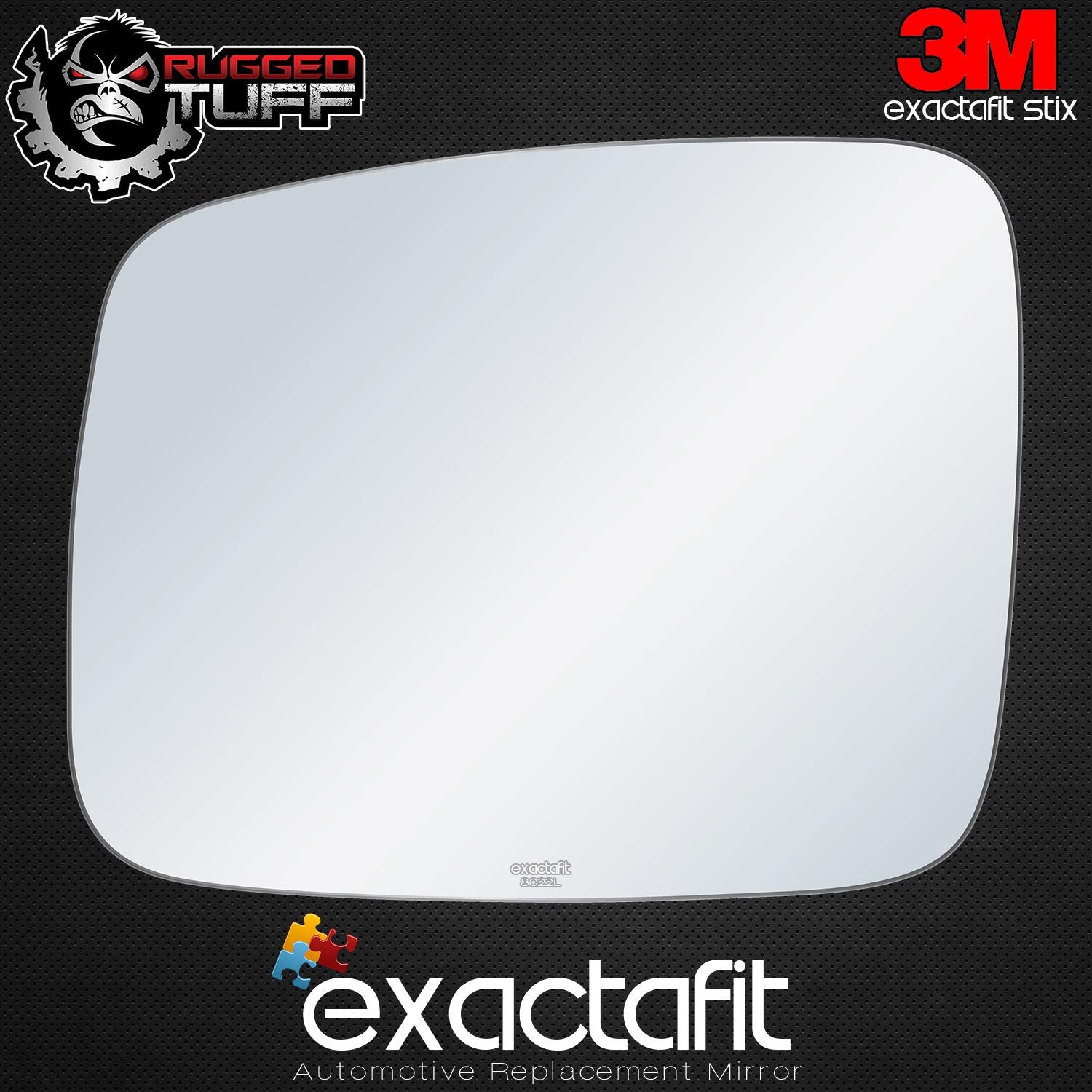 Exactafit 8022L Driver Side Mirror Glass Replacement Repair Compatible With 1992-2003 Vw Volkswagen Eurovan