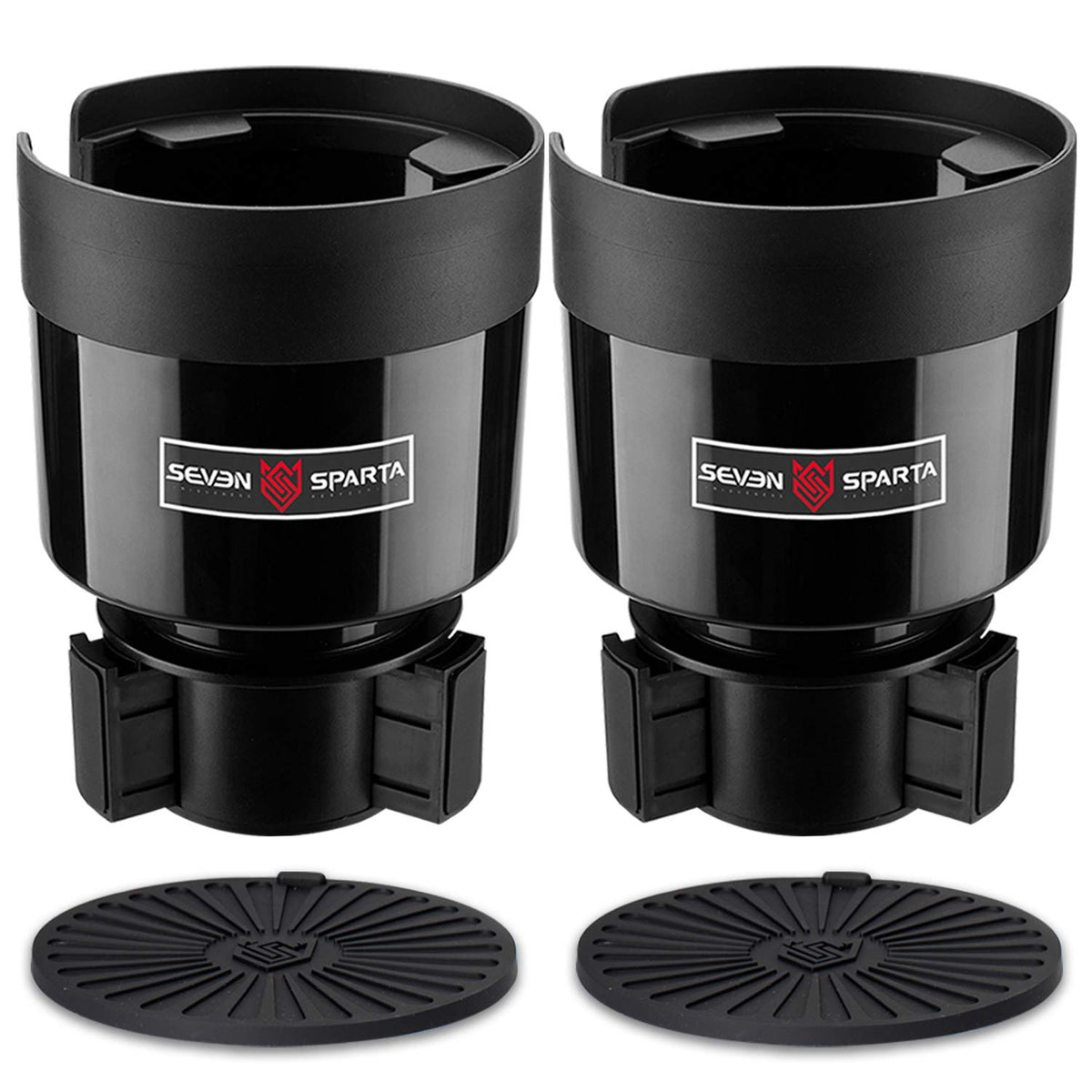 Seven Sparta 2 Pack Car Cup Holder Expander With Adjustable Base, Compatible With Hydro Flasks 32/40 Ounce, Compatible With Yeti