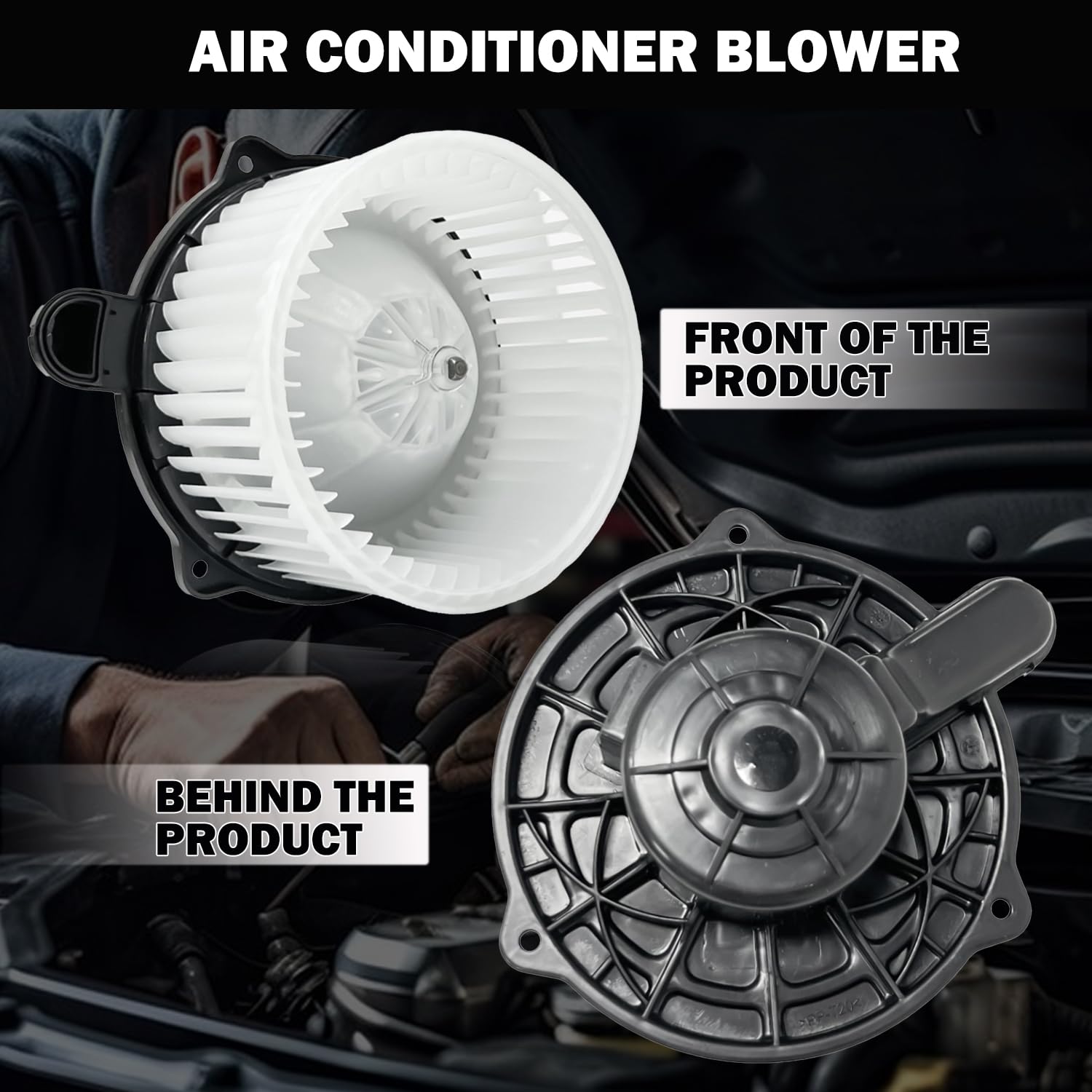 Aspligo Front 700222 Ac Heater Blower Motor Fan Fit For Hyundai Elantra 2007-2010, Equus 2011-2013, Genesis 2009-2014, Santa Fe