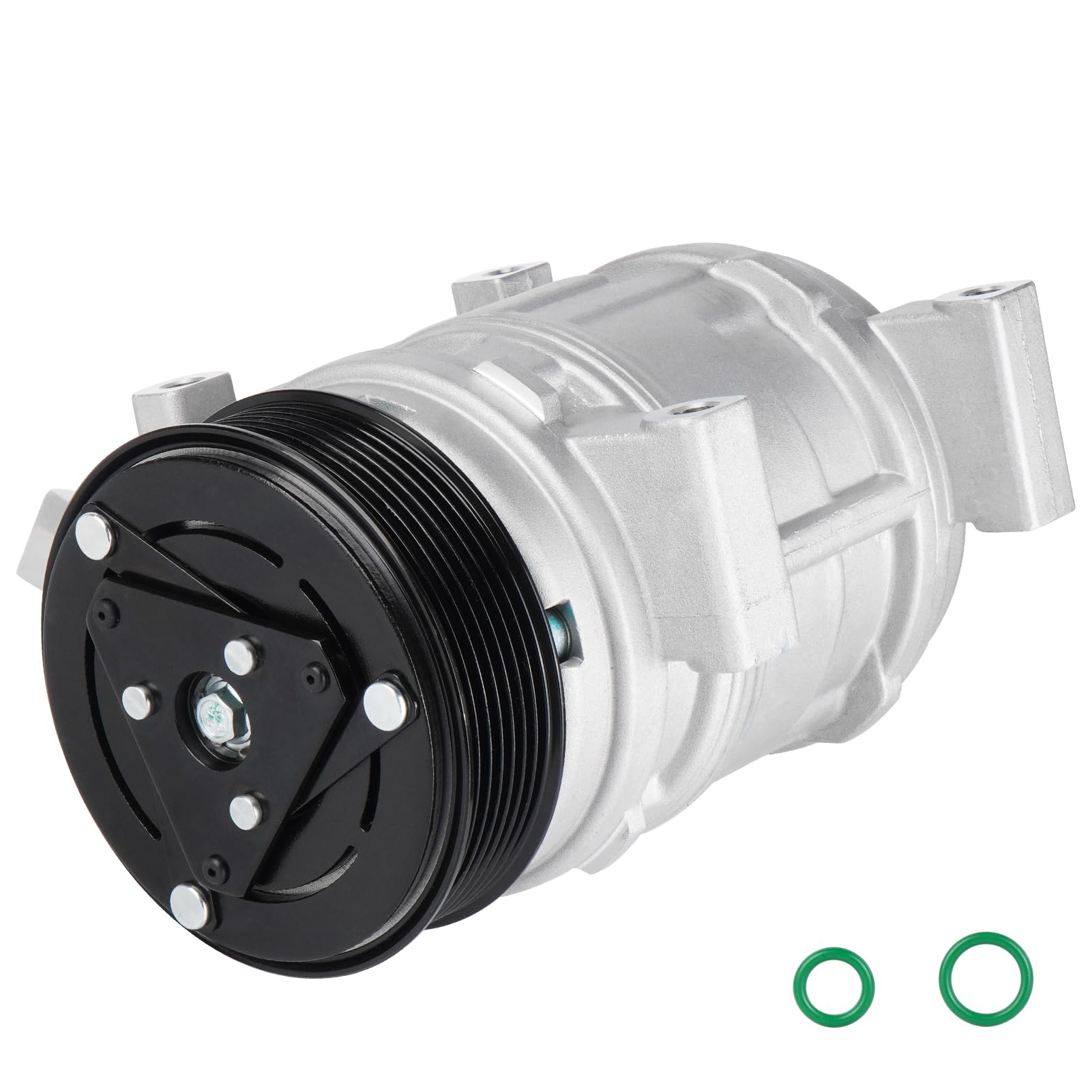 AC Compressor with Clutch Fits for Honda CR-V 2.4 2.4L 2002 2003 2004 2005 2006, Without heating switch, Replaces CO 10663PC