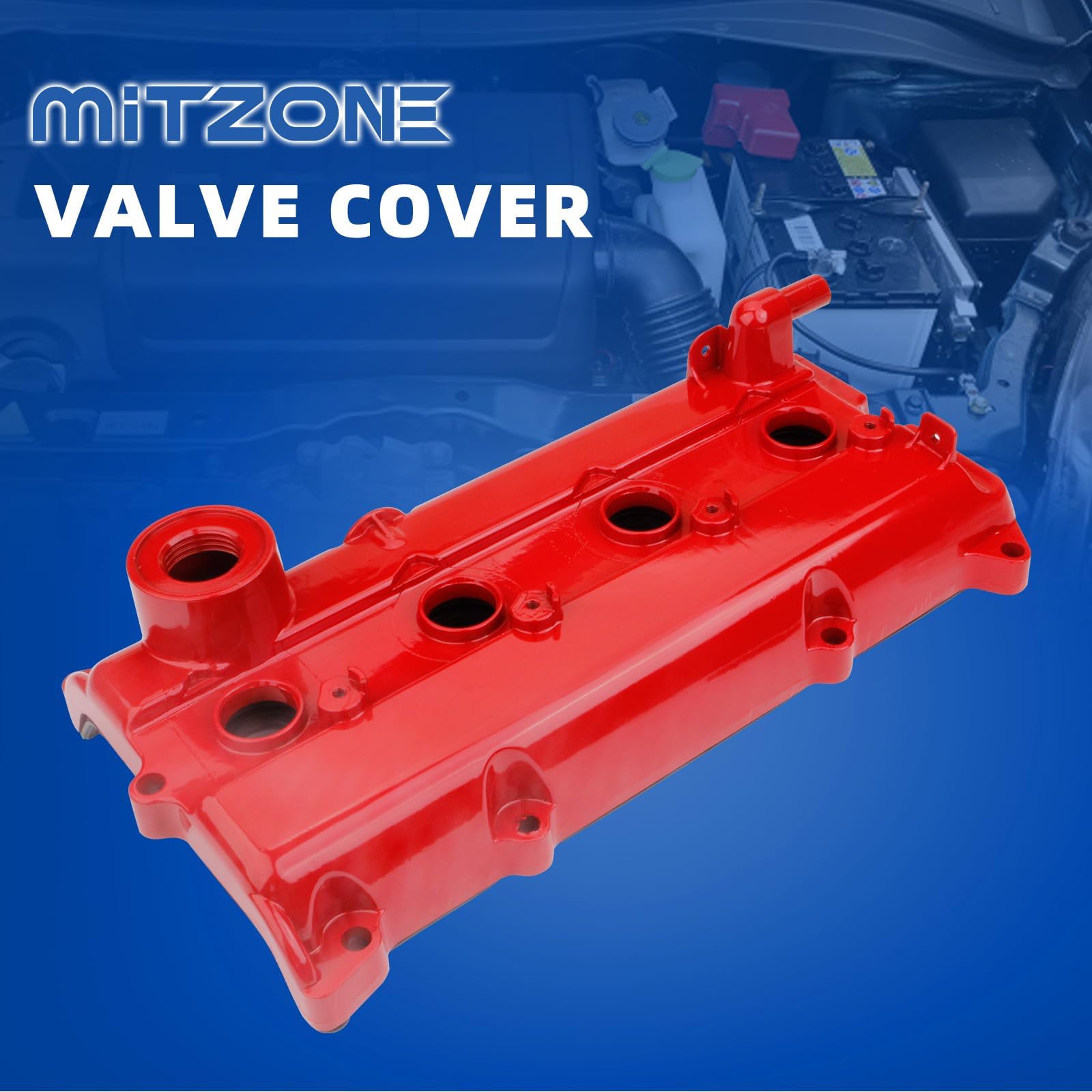 Mitzone Upgrade Aluminum Valve Cover Compatible With Nissan Altima Sentra Se-R Se-R Specv 2.5L L4 - Gas 2002-2006