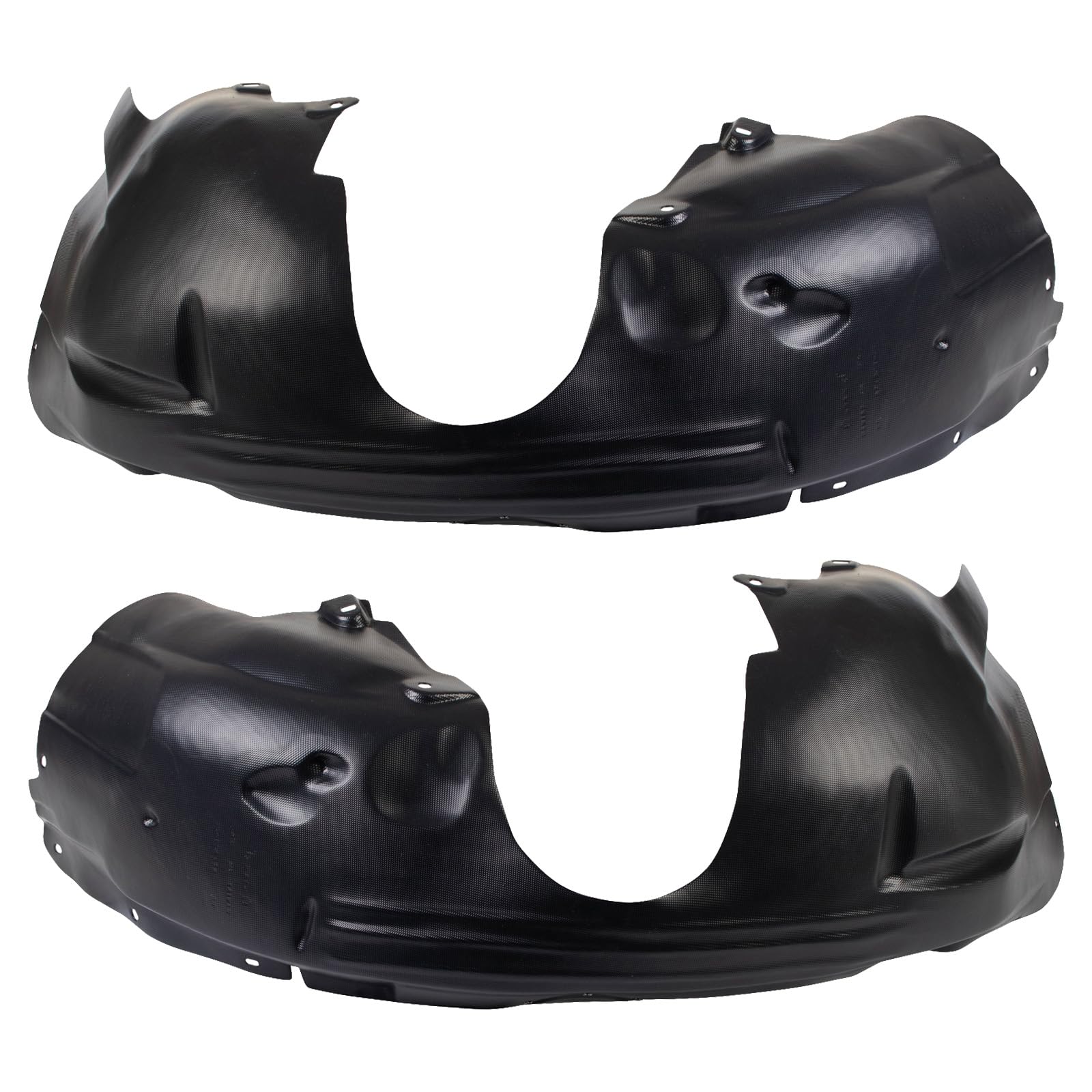 Trq Front Inner Fender Liner Set Compatible With 2008-2011 Ford Focus Fo1248131 Fo1249131