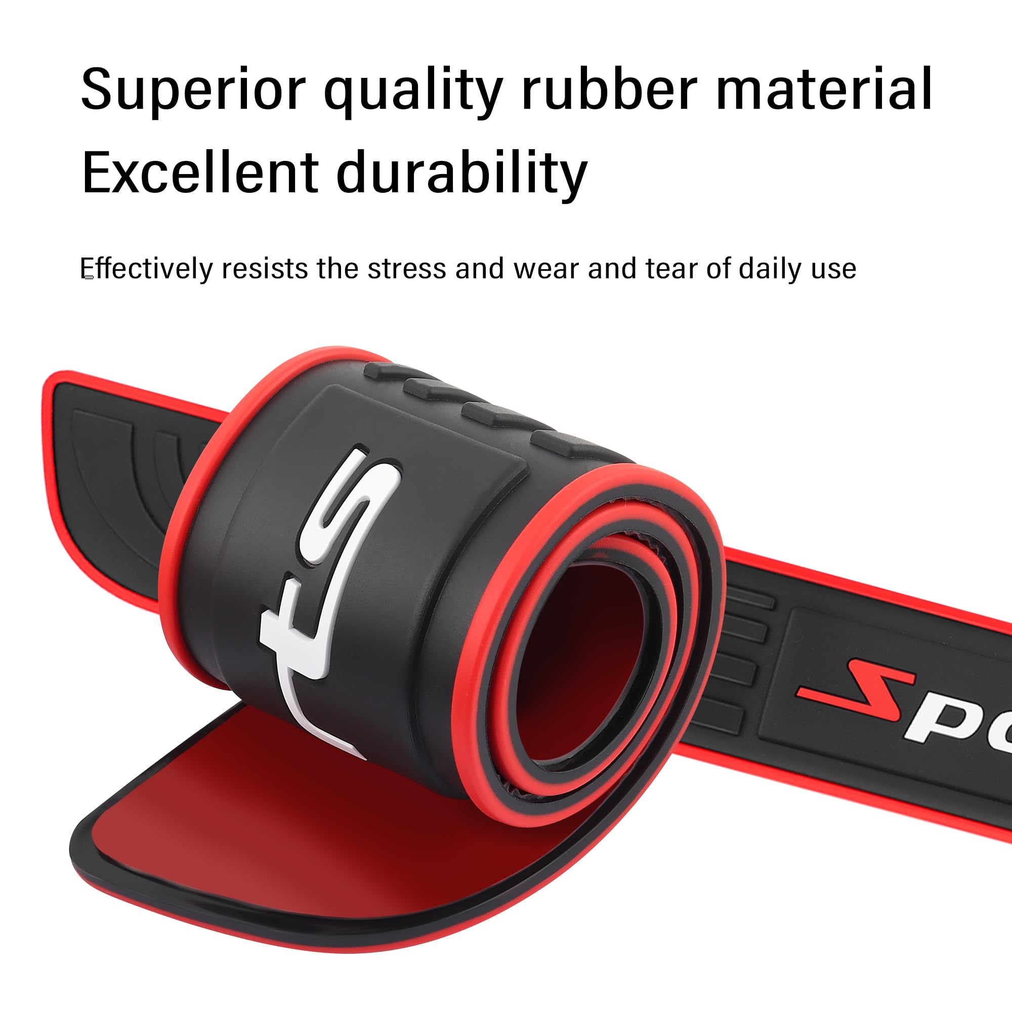 4PCS Car Door Sill Protector,Anti-Scratch Rubber Car Door Protector Edge Guards for Door Steps,Universal Automotive Exterior Acc