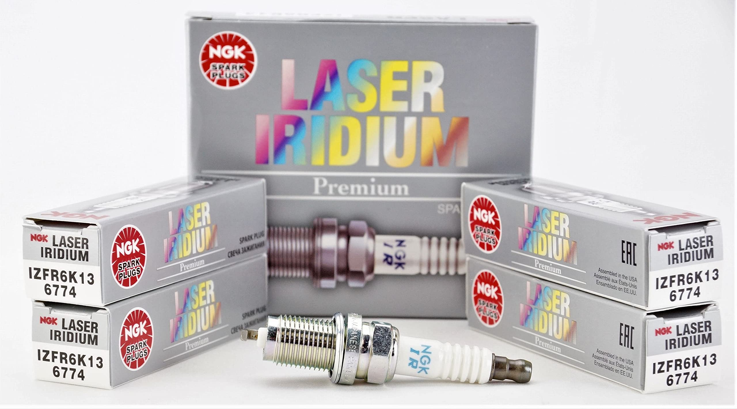 NGK 6774 LASER IRIDIUM Premium Spark Plugs IZFR6K13 4 Pack
