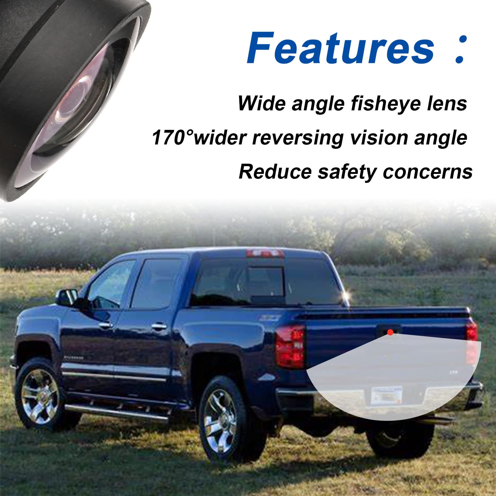 Backup Camera Rear View Camera Compatible With 2014 2015 Chevy Silverado Cheyenne Gmc Sierra 1500 2500 Hd 3500 Hd Replaces # 228