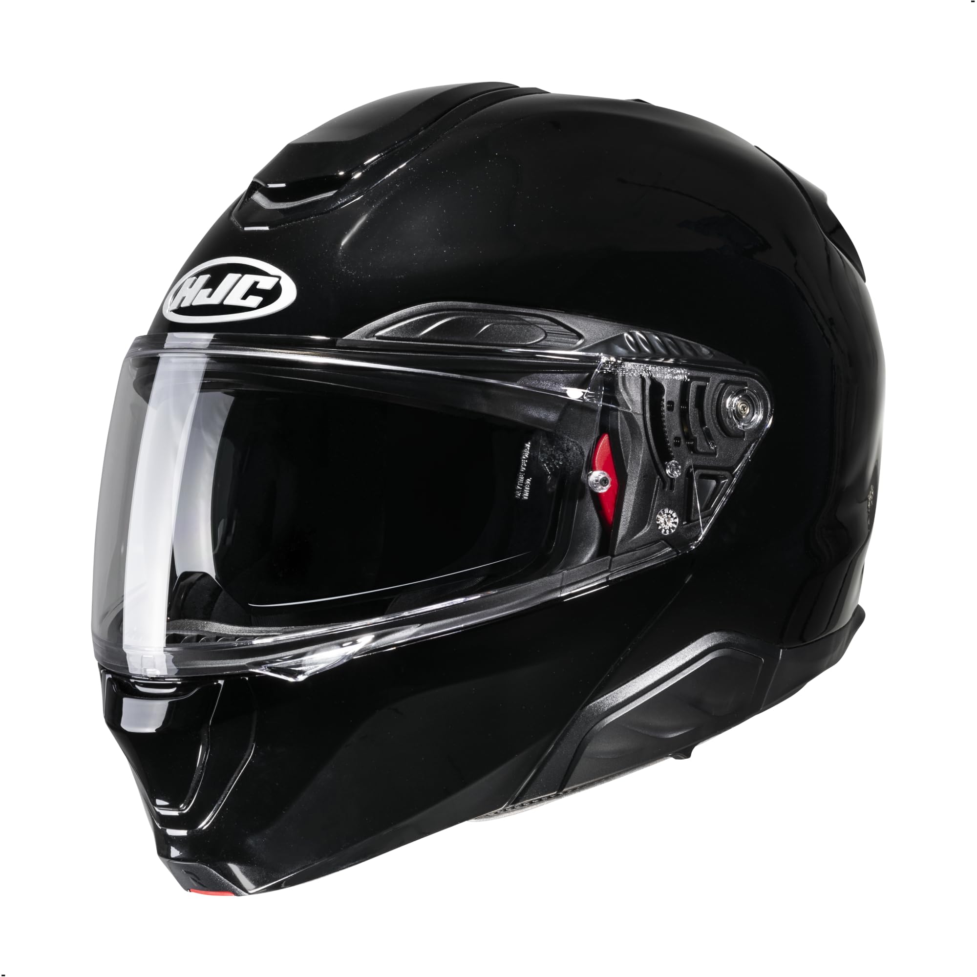 HJC RPHA 91 Solid Modular Motorcycle Helmet with HJ-37 Pinlock Shield, DOT Approved (Black, XX-Large)