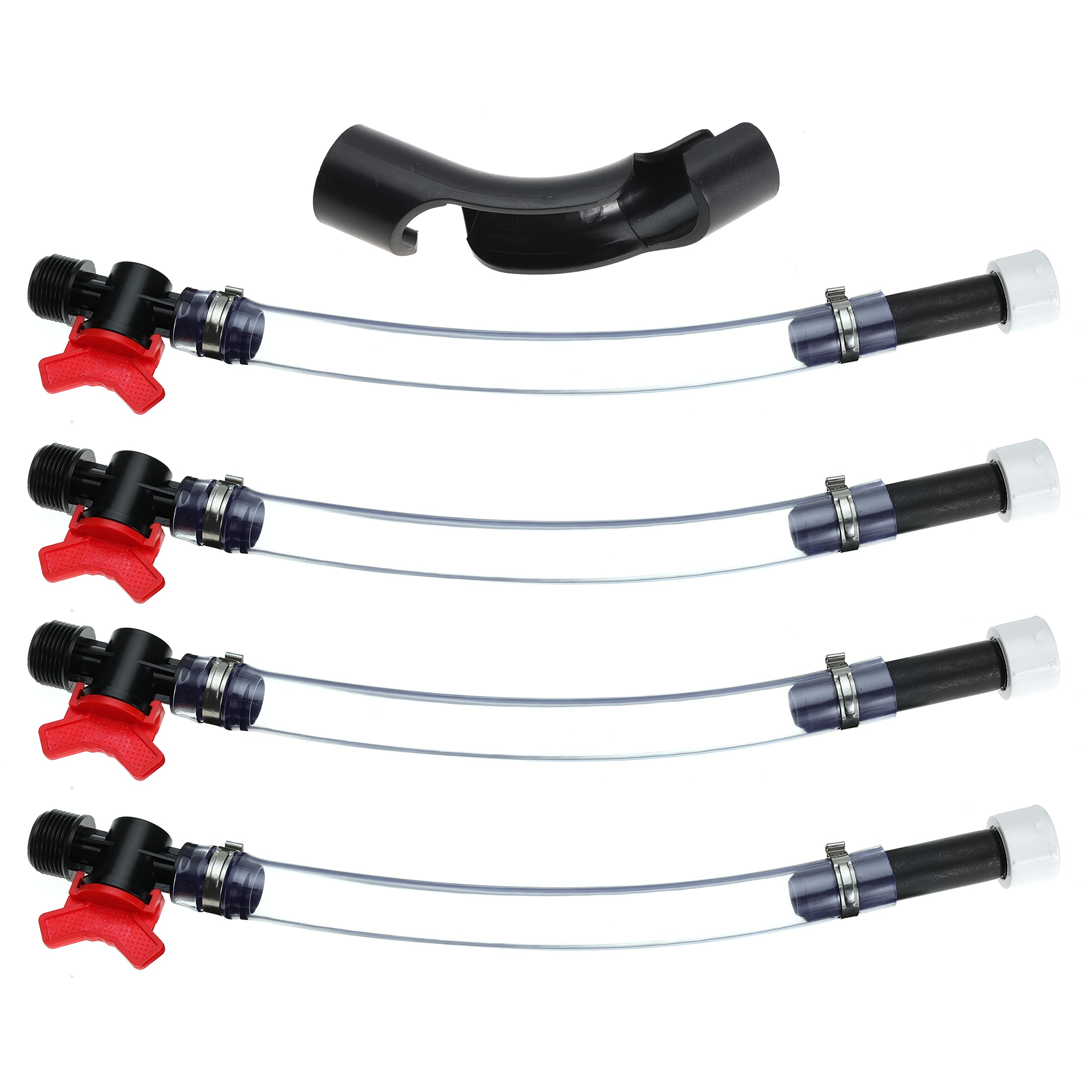 Jegs Fuel Filler Kit - LC2 Jugs with Ball Valve Hose, Bender for Scribner Fuel Tank