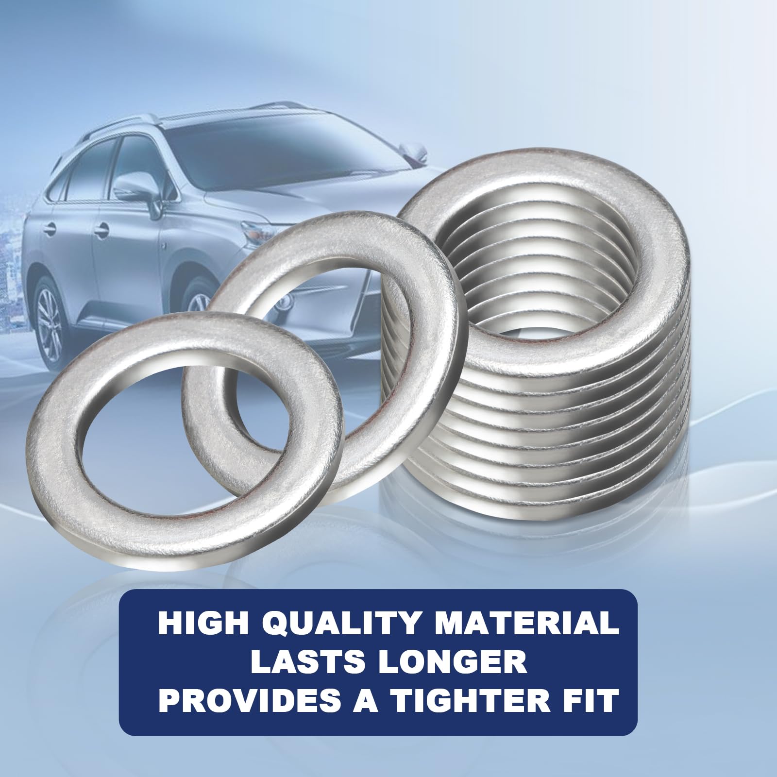 20-Pack 9047-Px4000 (10Pc) Transmission Fluid & Rear Differential 94109-2000 (10Pc) Oil Drain Plug Crush Washer Gasket Seal 18Mm