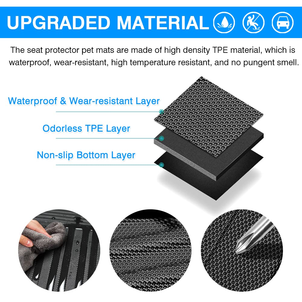 Powerty Trunk Mat For 2022-2024 2025 Nissan Pathfinder 7&8 Seats Accessories Cargo Mats Tpe All Weather Cargo Liner Heavy-Duty R