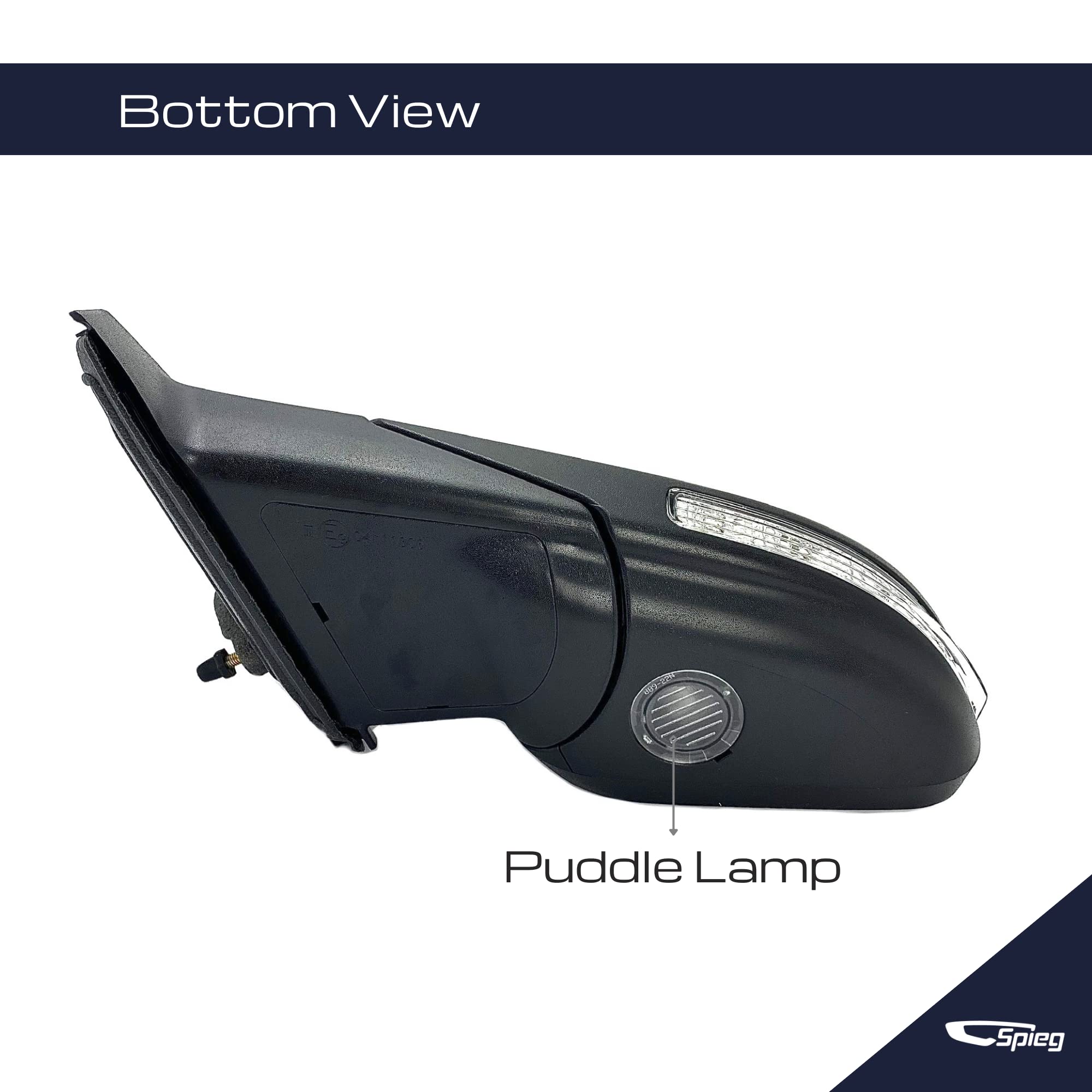 Spieg Fo1320554 Driver Side Mirror Replacement For 2016-2019 Ford Explorer | Left Side View Mirror Assembly With Power Heated Manual Fold Turn Signal Puddle Lamp Spotter Glass | Paint To Match 7 Pins