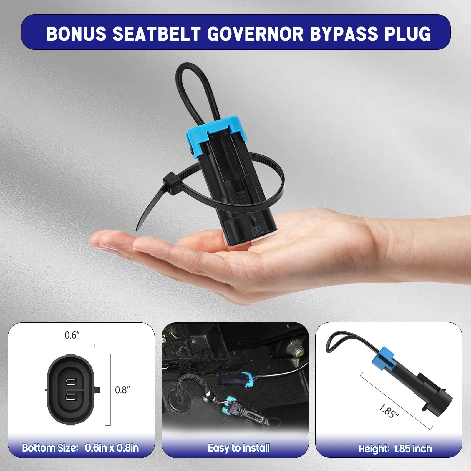 Unigt 16.5' Ultra View Utv Rearview Mirrors With 1.75-2.0' Clamps Compatible With Polaris Rzr 800 900 1000 Turbo, Can Am Maverick, Honda Pioneer Talon, Kawasaki Sxs Utv Mirror - Fit Until 2024