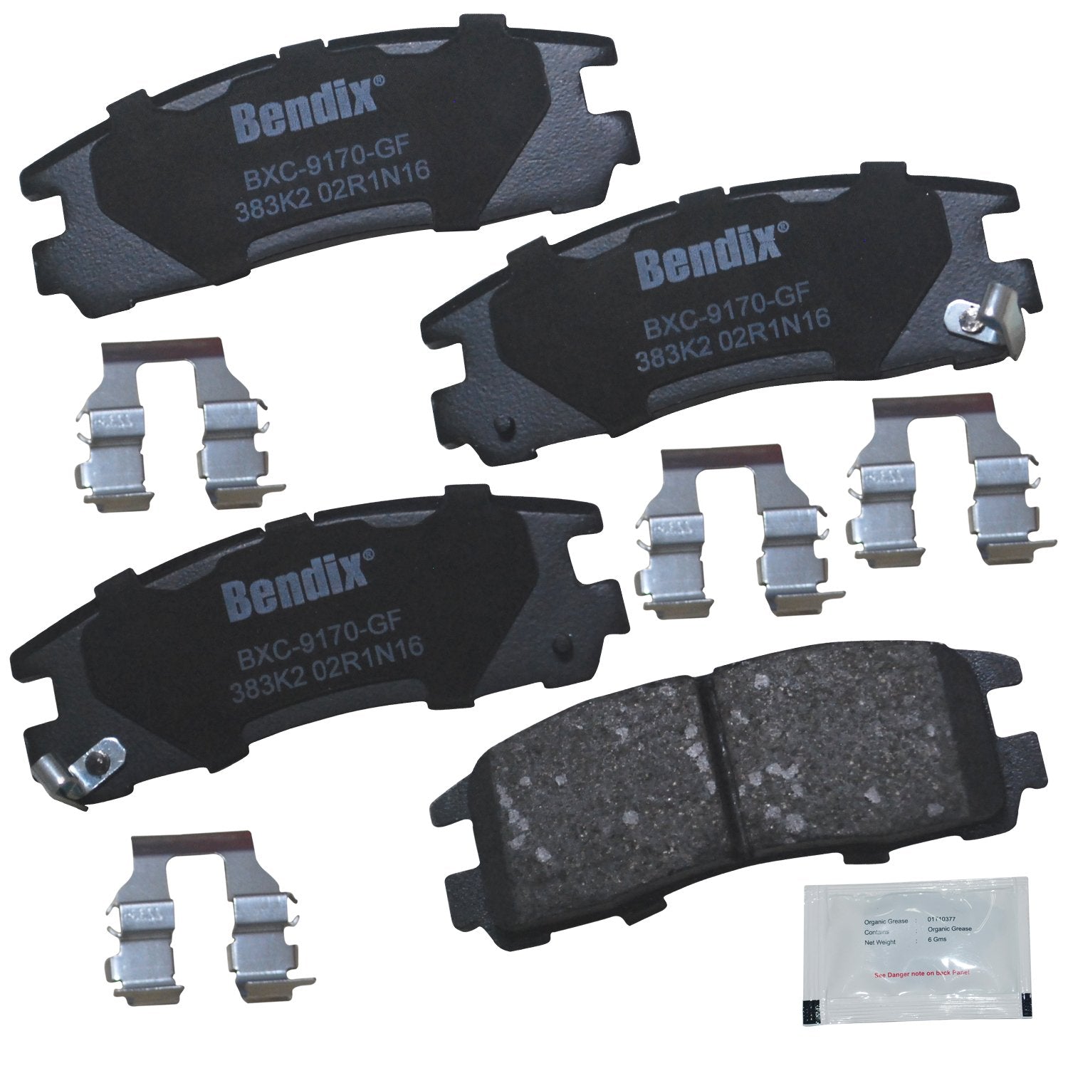 Bendix Priority1 Cfc383K2 Ceramic Rear Brake Pads For Select Models Chrysler Sebring,Dodge Avenger,Stealth,Stratus,Eagle Summit,