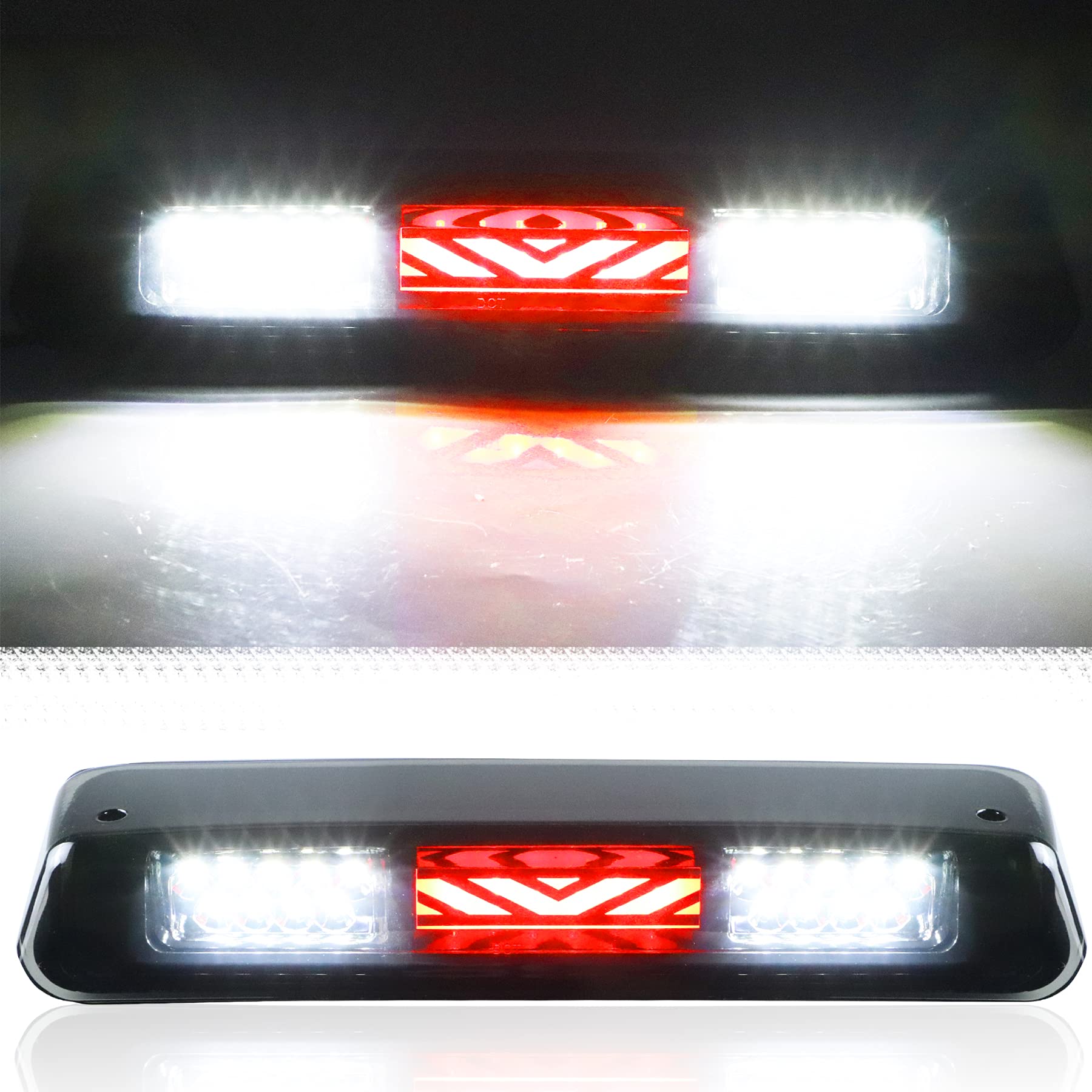 Led Third 3Rd Brake Light For 04-08 Ford F150, 07-10 Explorer, 06-08 Lincoln Mark Rear Cargo Lamp High Mount Stop Light