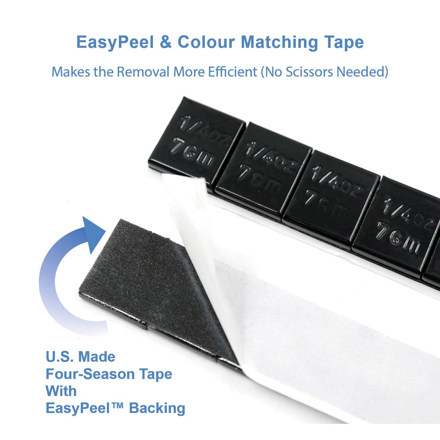 Ckauto 4 Boxes, 960 Pcs, 0.25Oz, Black, Adhesive Stick On Wheel Weights, Easypeel Tape Automobiles, Trucks, Suvs & Motorcycles,