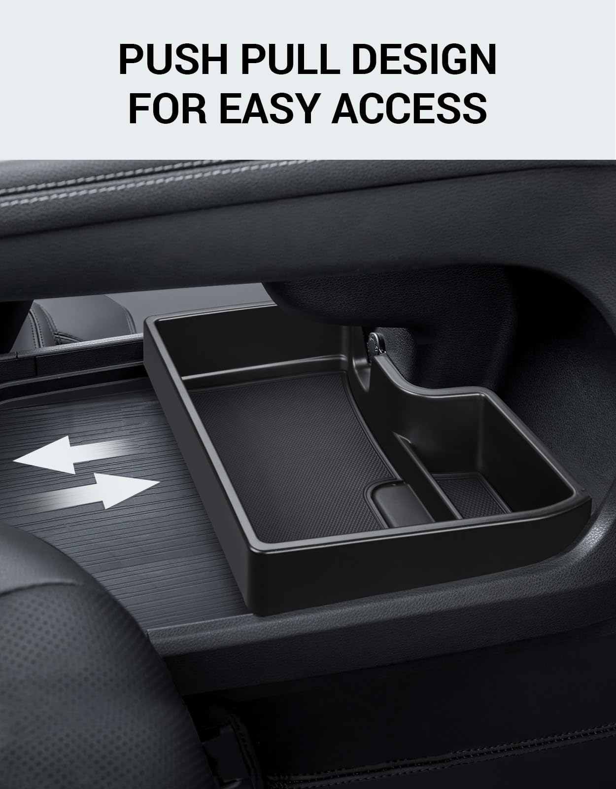 Ecarzo 2025 Upgraded Console Bottom Organizer Compatible With 2021-2025 Toyota Sienna Accessories, Lower Center Console Tray Sto