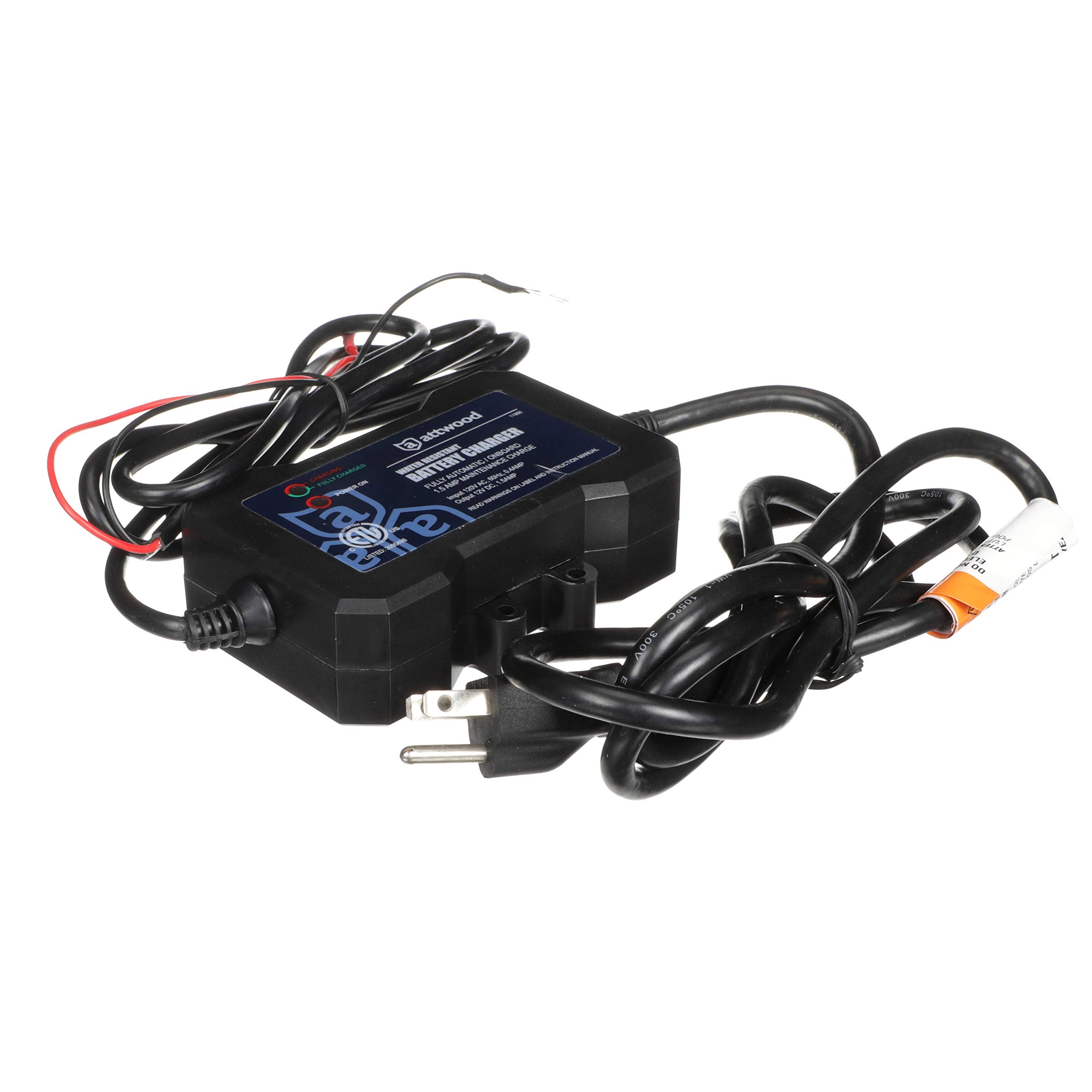 Attwood 11900-4 Battery Charger Black ,1.5 Amp