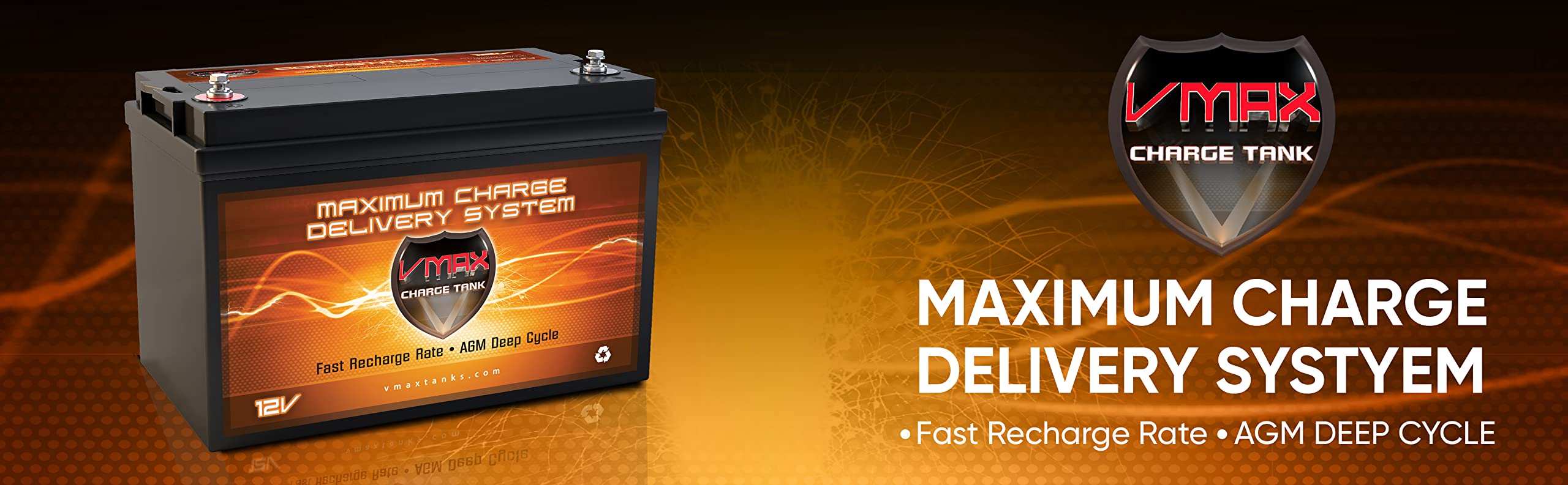 VMAX MR137-120 AGM Sealed Marine AGM Battery 12V 120AH for 50lb -110lb thrust Minn Kota, Newport Vessels, Cobra, Sevylor and other trolling motors. VMAX MR137 Deep Cycle 12V 120Ah Battery BCI group 31