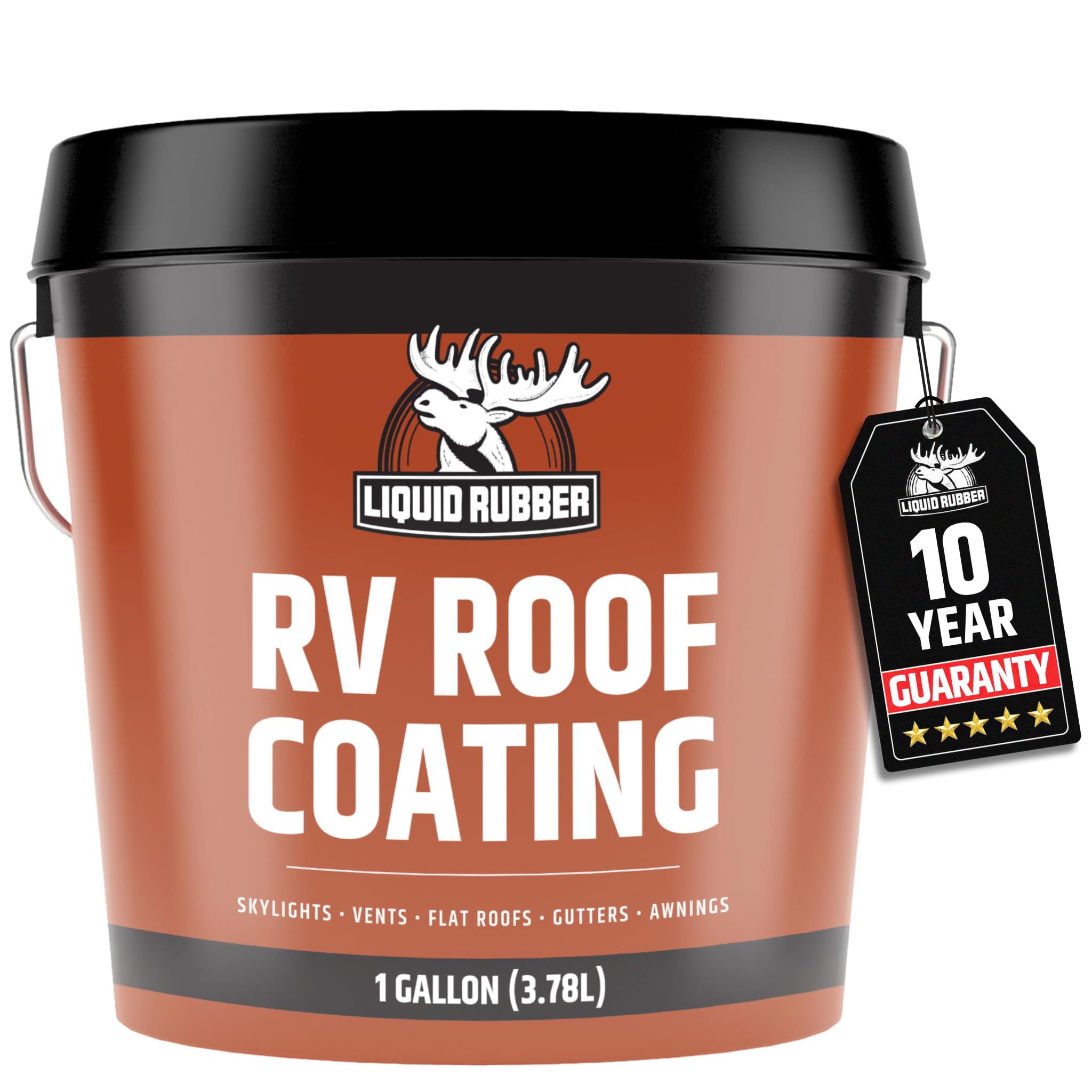 Liquid Rubber RV Roof Sealant- Professional-Grade Solar Reflective Flexible Waterproof Membrane Coating for EPDM, TPO, Fiberglas