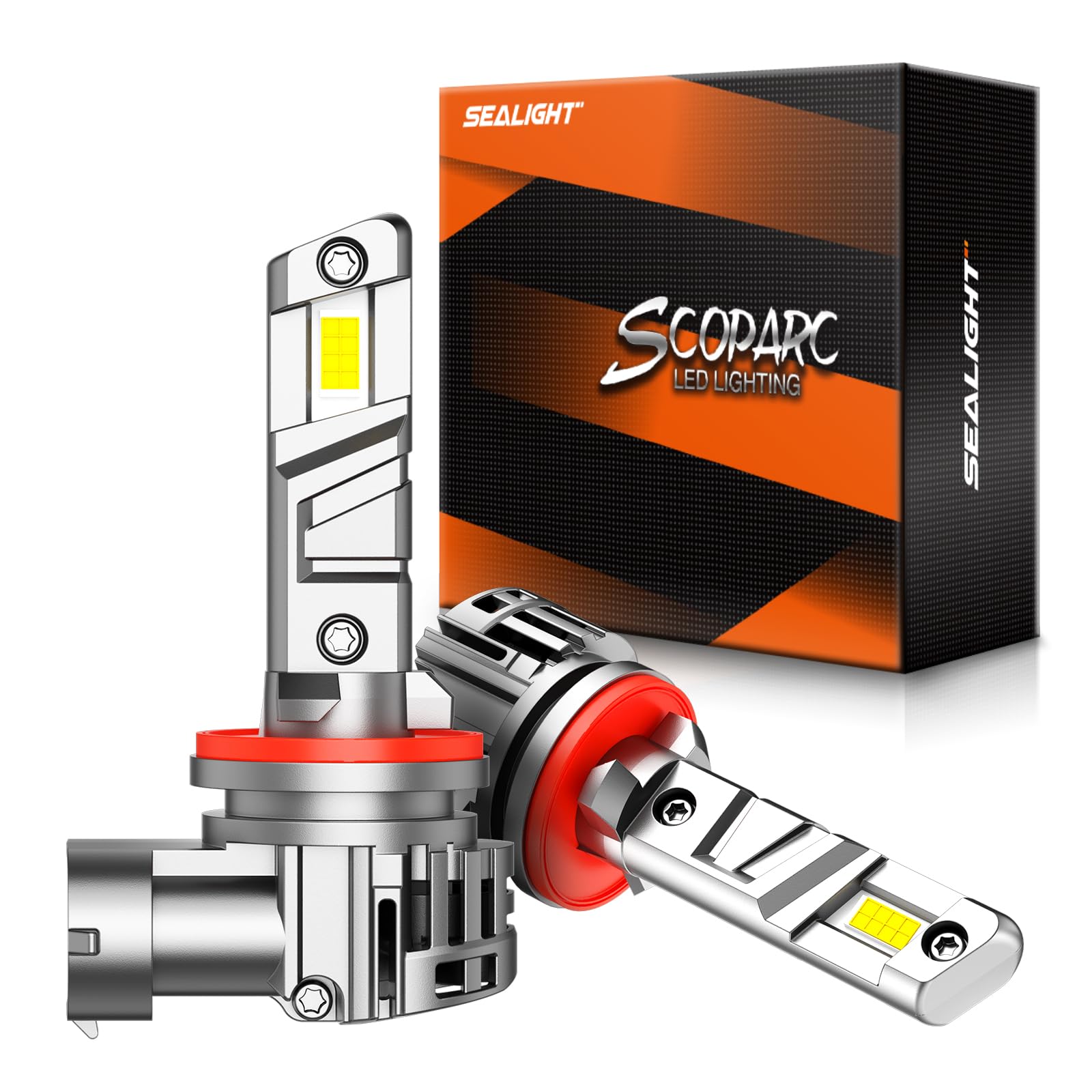 Sealight 881 Fog Light Bulbs Or Drl, 12000Lm Bulbs Real 1:1 Mini Size, 6500K Cool White 886 889 894 896 898 Fog Light With 13000