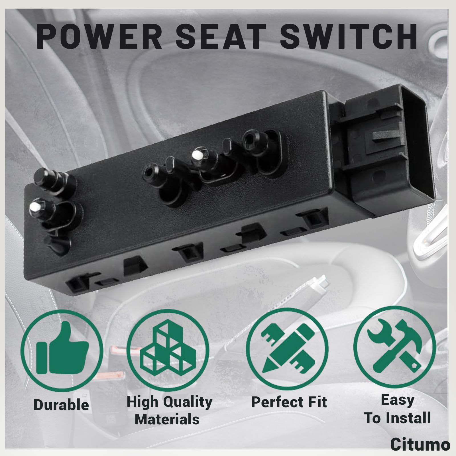 25974714 Power Seat Switch Adjust Switch Front Left Driver Side For Buick Chevy Cadillac Gmc Adjuster Button Switch