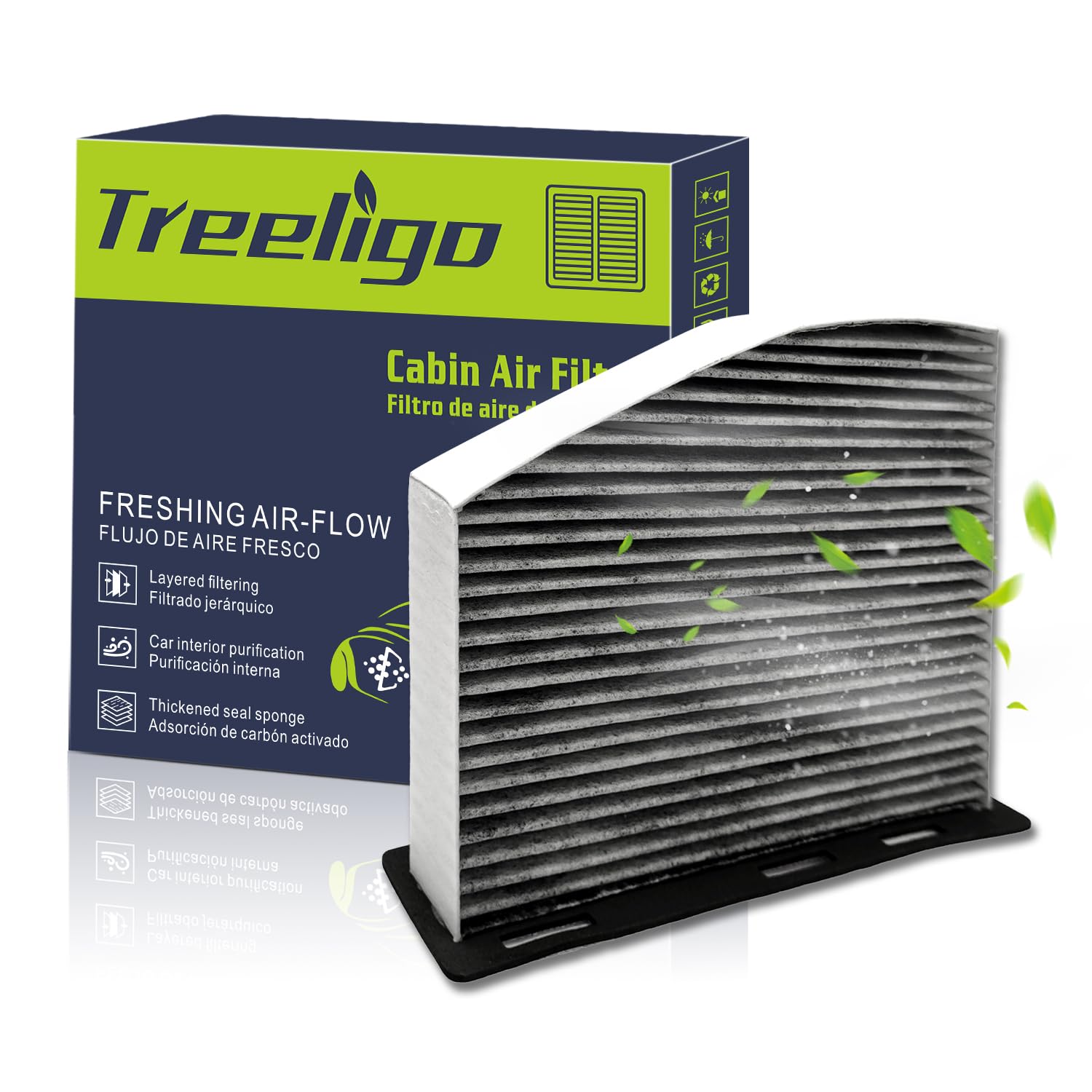 Treeligo Cuk2939 Cabin Air Filter Compatible With A3,A3 Quattro,Q3,Tt Quattro,Vw Beetle,Caddy Iii,Cc,Eos,Golf,Gti,Jetta,Passat,R