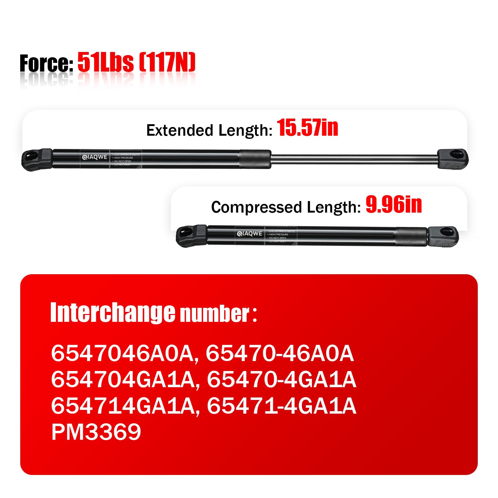 Iaqwe Pm3369 Infiniti Front Hood Lift Support Compatible With Infiniti Q50 2014 2015 2016 2017 2018 2019 2020 2021 Front Gas Str