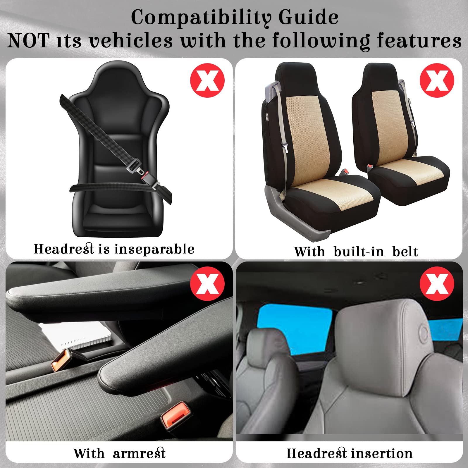 Bling Car Seat Cover Full Set Velvet Seat Cover For Women Breathable Full Set Vehicle Seat Protector Black Mesh Auto Seat Cover Universal Fit For Most Of Sedan, Suv, Truck, Minivan Airbag Compatible