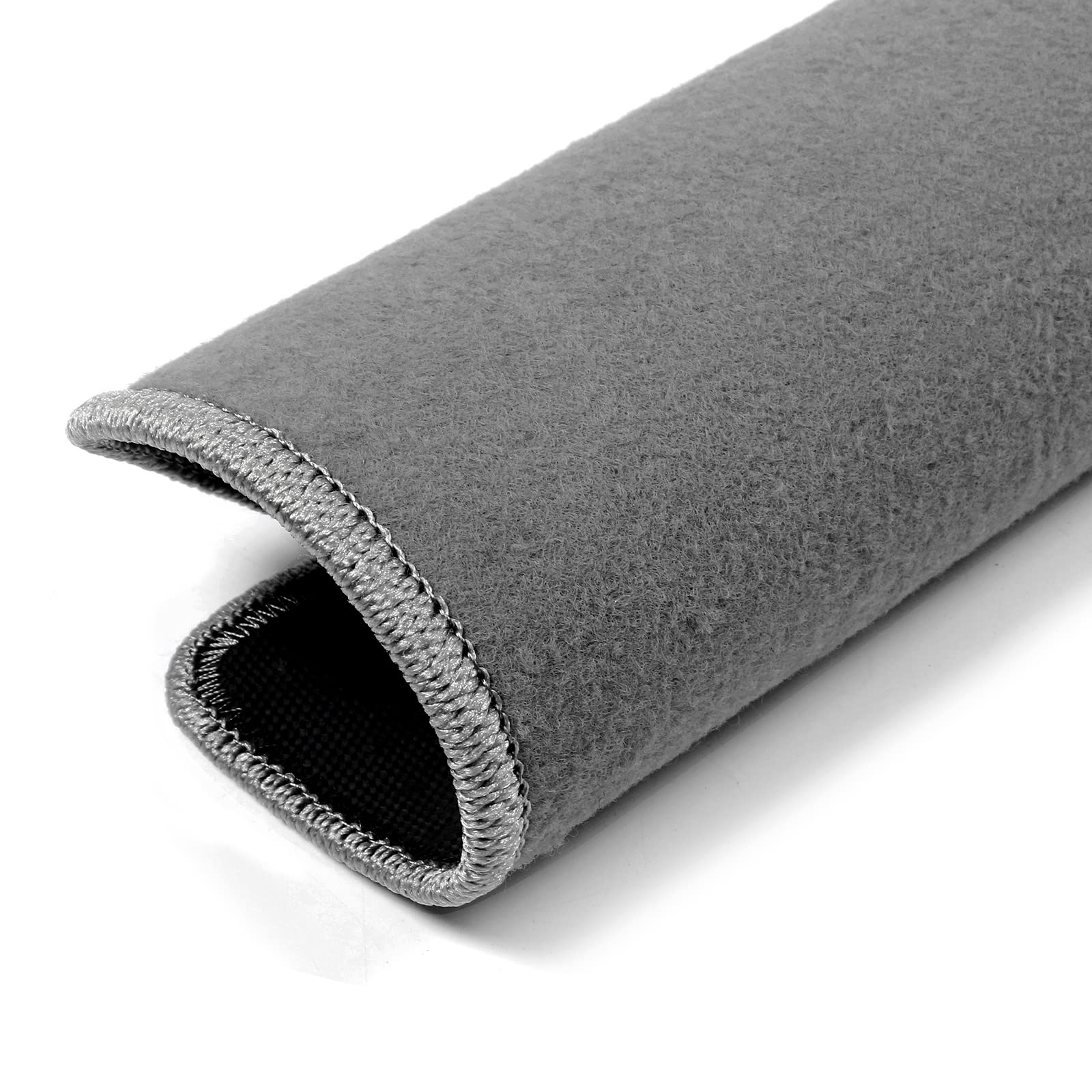 IKON MOTORSPORTS, Floor Mats Compatible with 2010-2017 Chevrolet Equinox, Factory Fitment Gray/Grey Nylon Front & Rear Car Floor