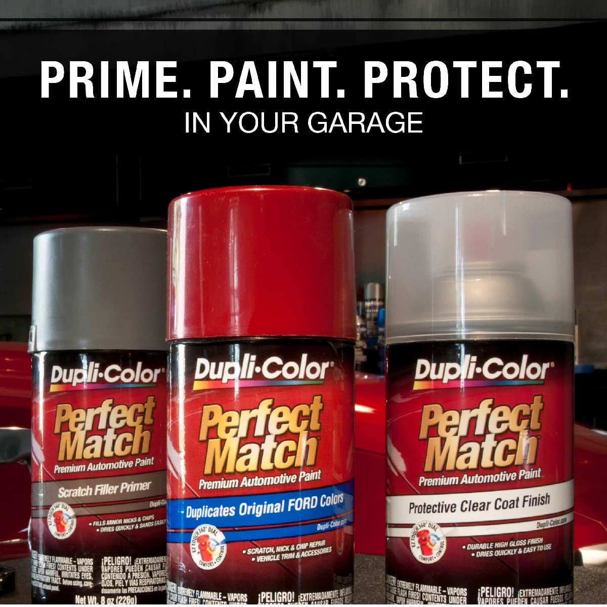 Dupli-Color Ebty16177-6Pk Perfect Match Automotive Spray Paint - Toyota Classic Silver Mica, 1F7 - 8 Oz. Aerosol Can, 6-Pack