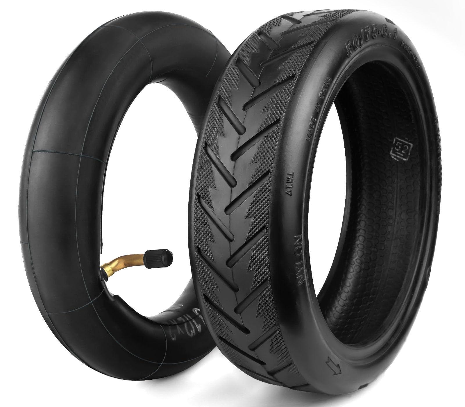 8.5 Inch Tire Tube Bent Valve 50/75-6.1 Scooter Rear Tire Replacement For Gotrax/Xiaomi Etc Electric Scooters, Thickened 8.5X2 I