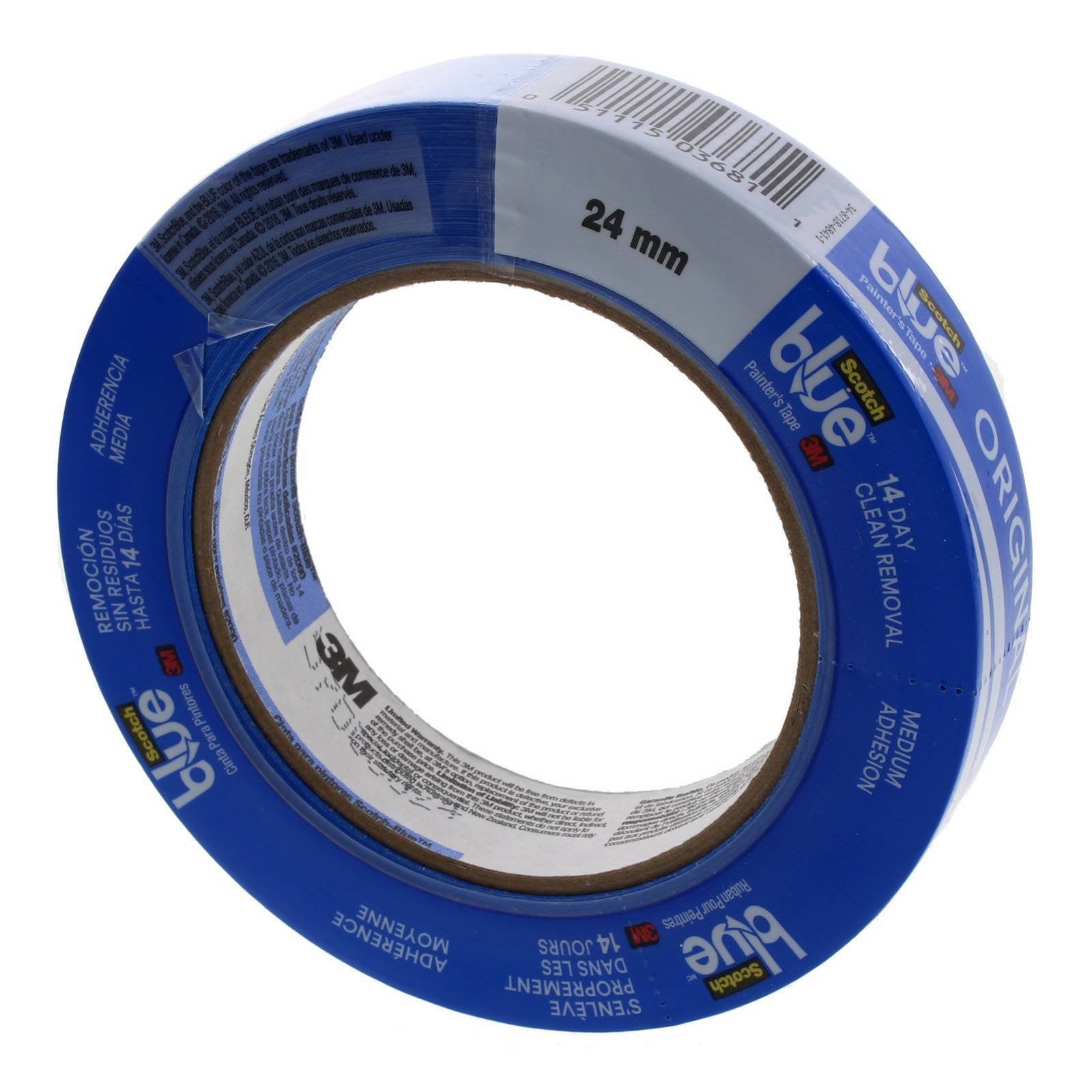 2 Pack 3M 2090-1A 1'' X 60-Yd Scotch-Blue Safe-Release Painters Tape For Multi-Surfaces