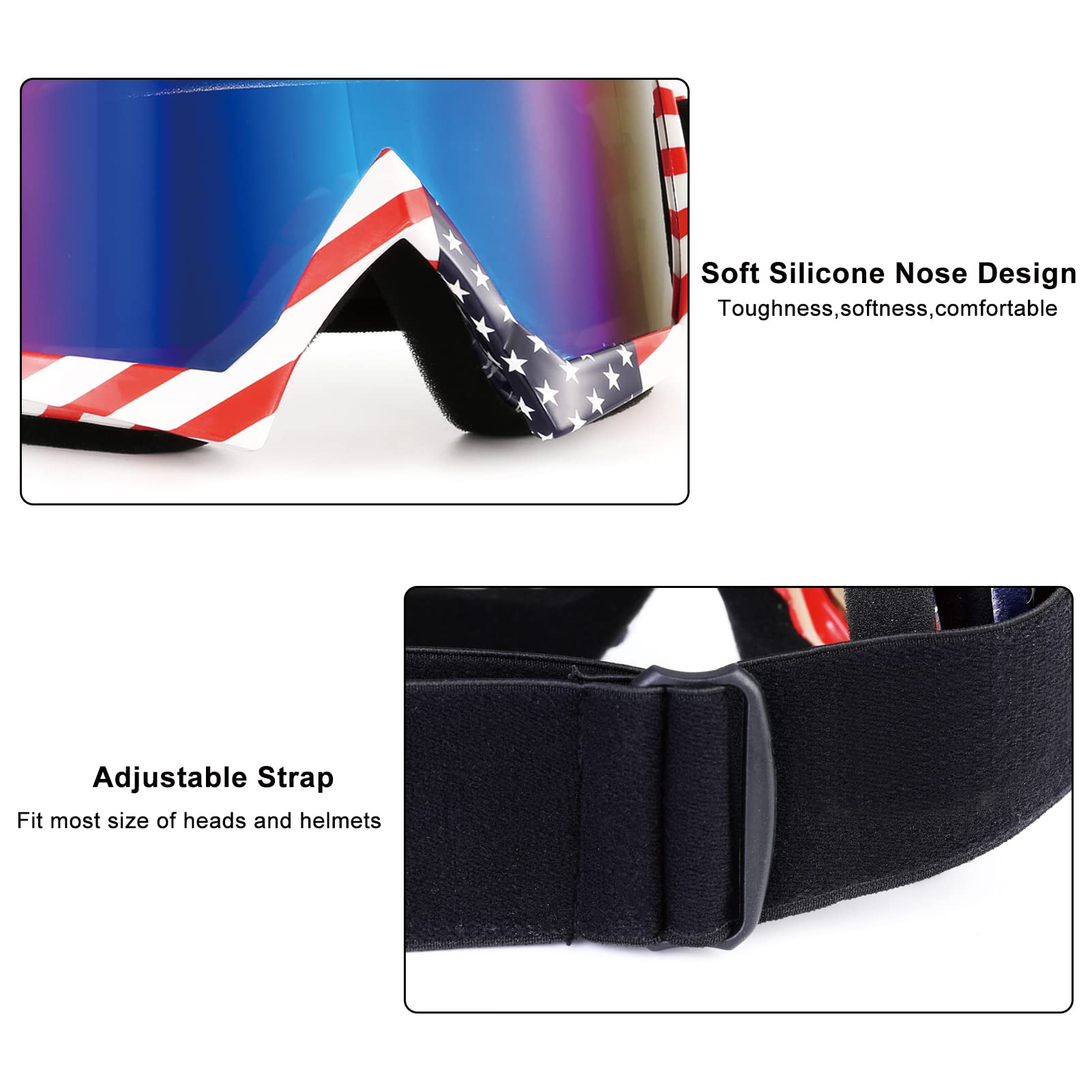 Atv Dirt Bike Motorcycle Goggles - Anti Uv Dustproof Windproof Mx Off Road Goggles For Men Women Adult Youth Kids Riding Racing