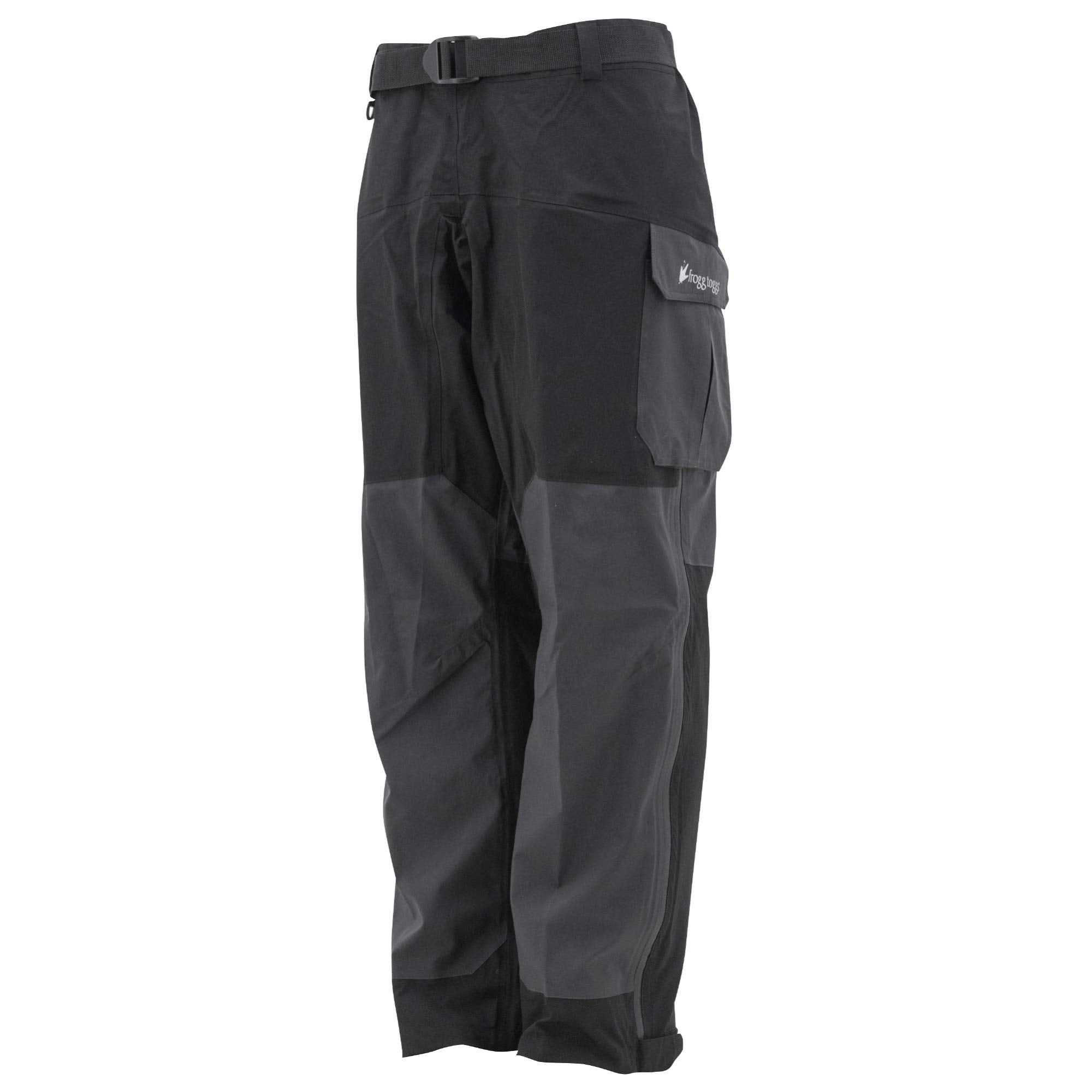 Frogg Toggs Mens Pilot Ii Guide Pant Pro Advantage Bib, Black/Charcoal, Large Us