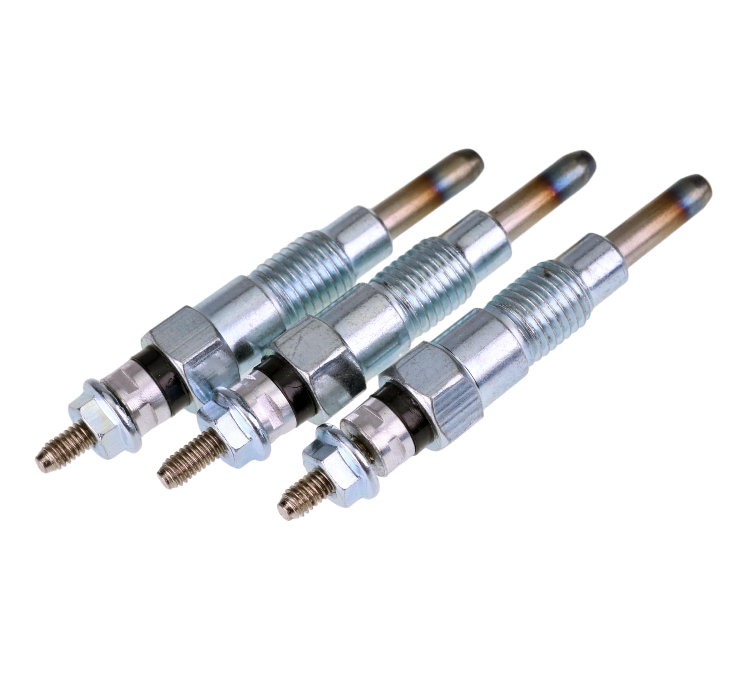 Jeenda 3Pcs Glow Plugs M811937 Miu802457 For John Deere X495 X595 X740 X744 X748 X749 X750 X754 X758 1435 1023E 1025R 1026R 2025