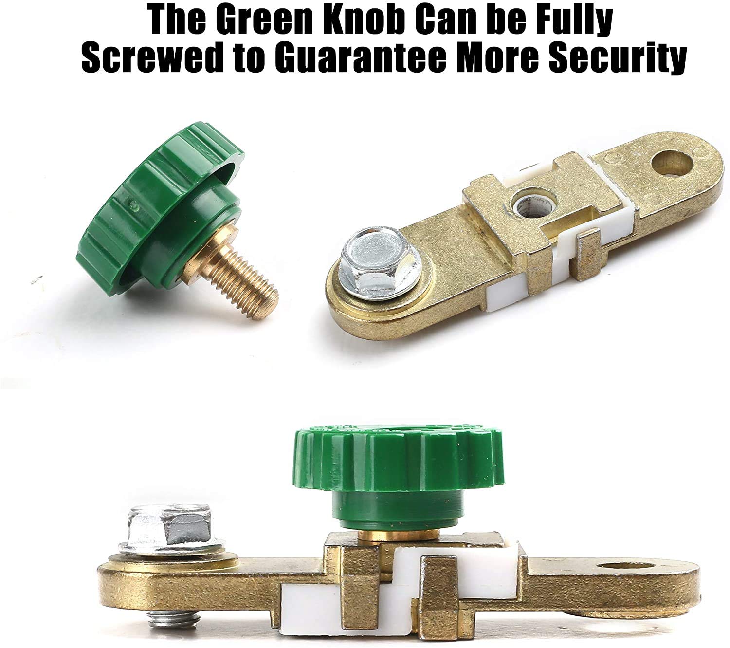 LotFancy Side Post Battery Disconnect Switch for Auto Truck RV Boat Marine, Pack of 2, Battery Cutoff Switch 12V 24V, Battery Ki